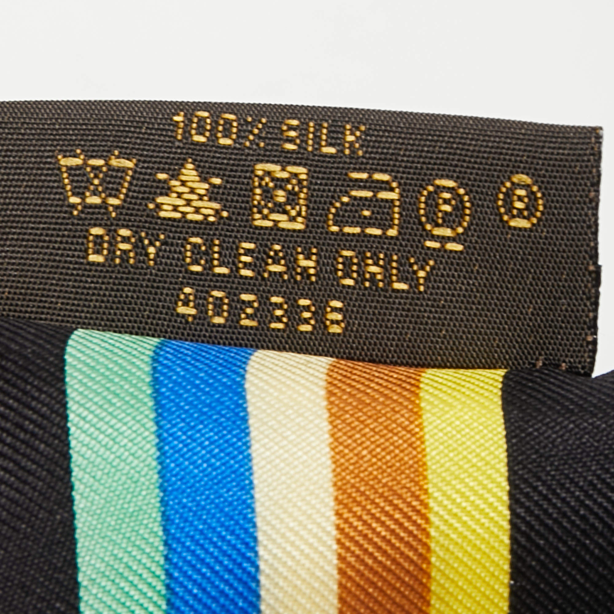 LOUIS VUITTON Silk Monogram Multicolor Bandeau Black 856031
