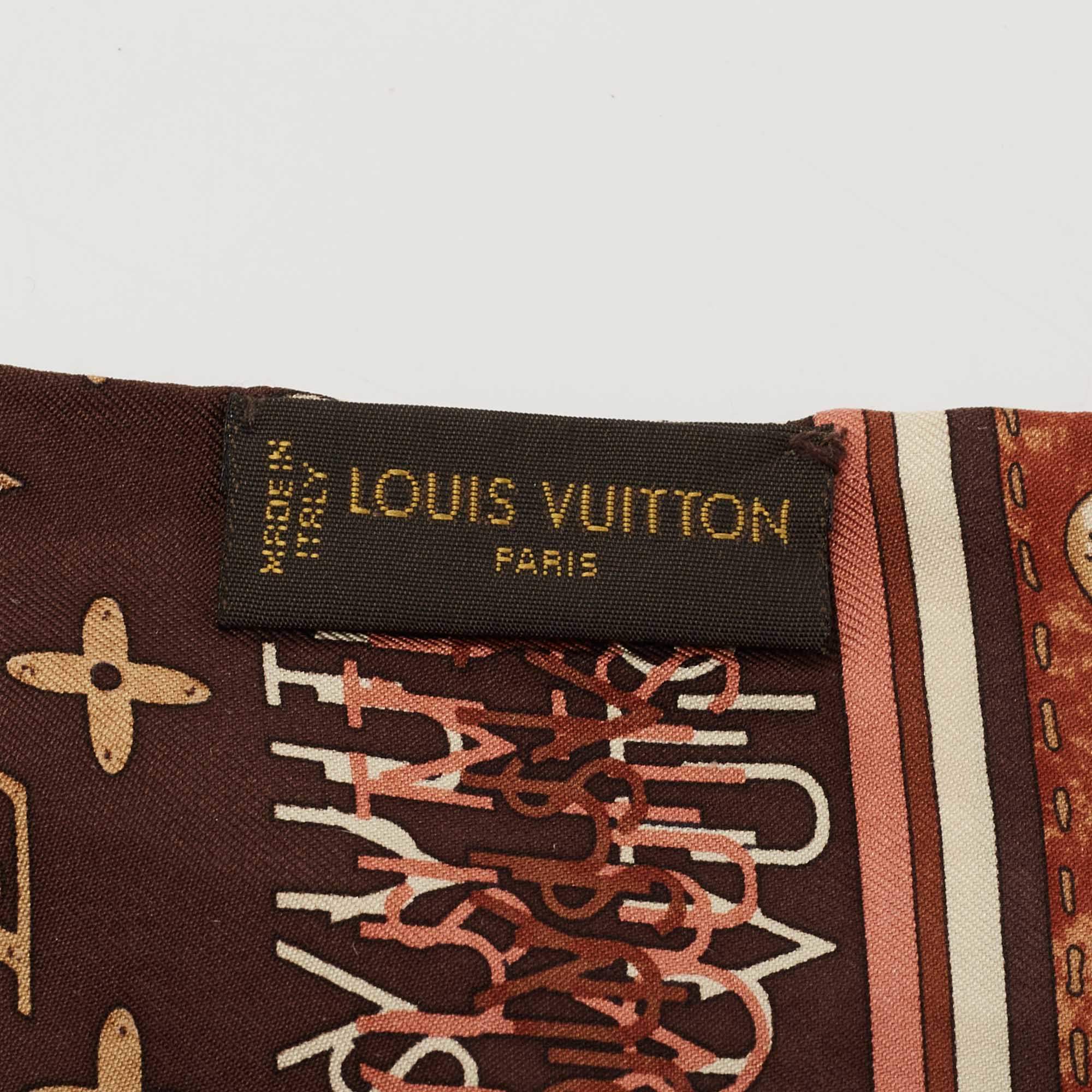 Louis Vuitton Brown Ombre Monogram Silk Bandeau Louis Vuitton