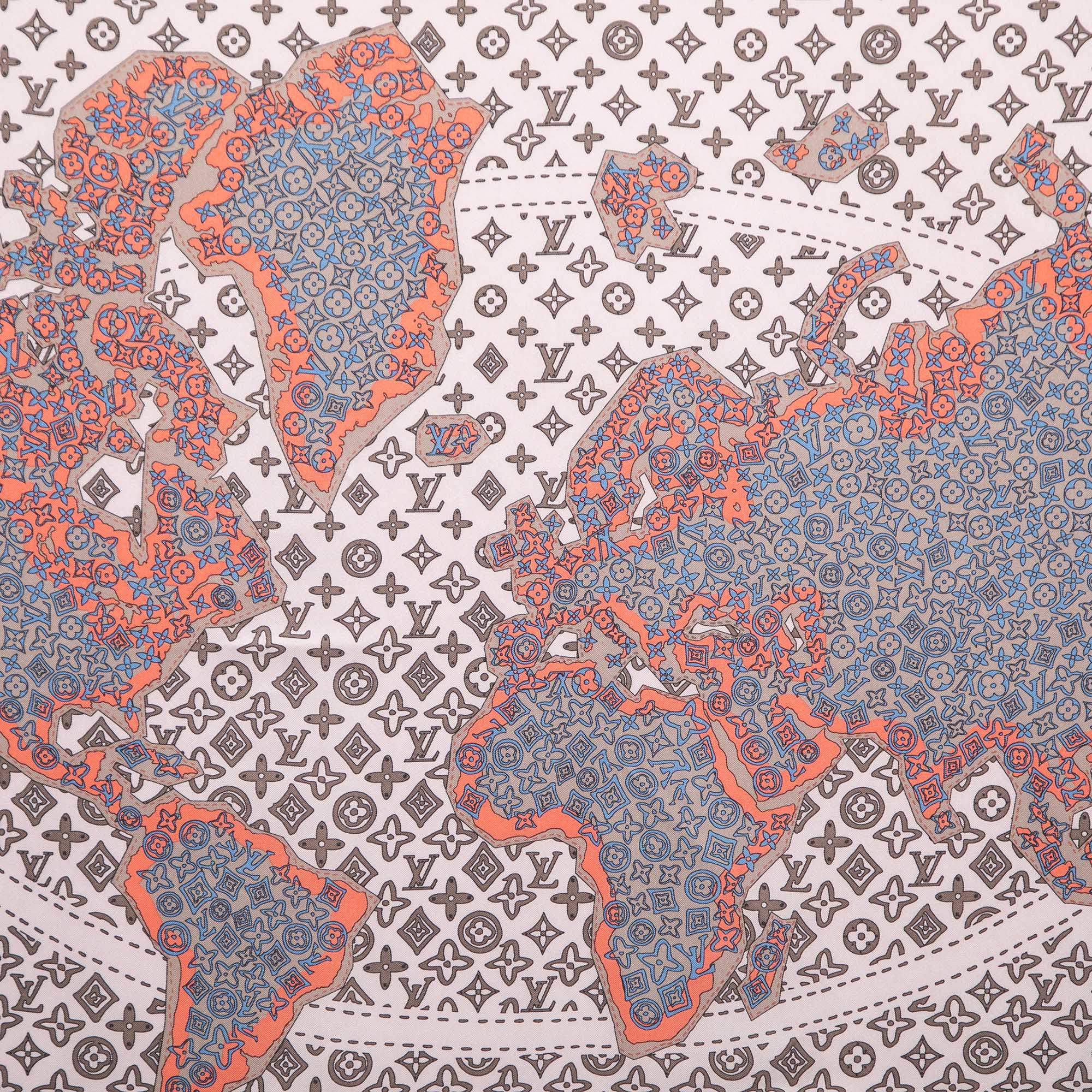 Louis Vuitton World Map Scarf