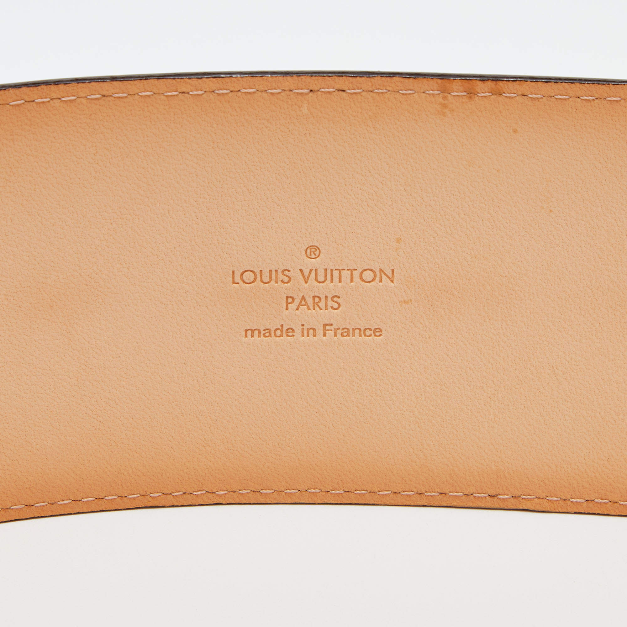 Louis Vuitton Amarante Vernis Leather LV Initiales Waist Belt 75 CM Louis  Vuitton | The Luxury Closet