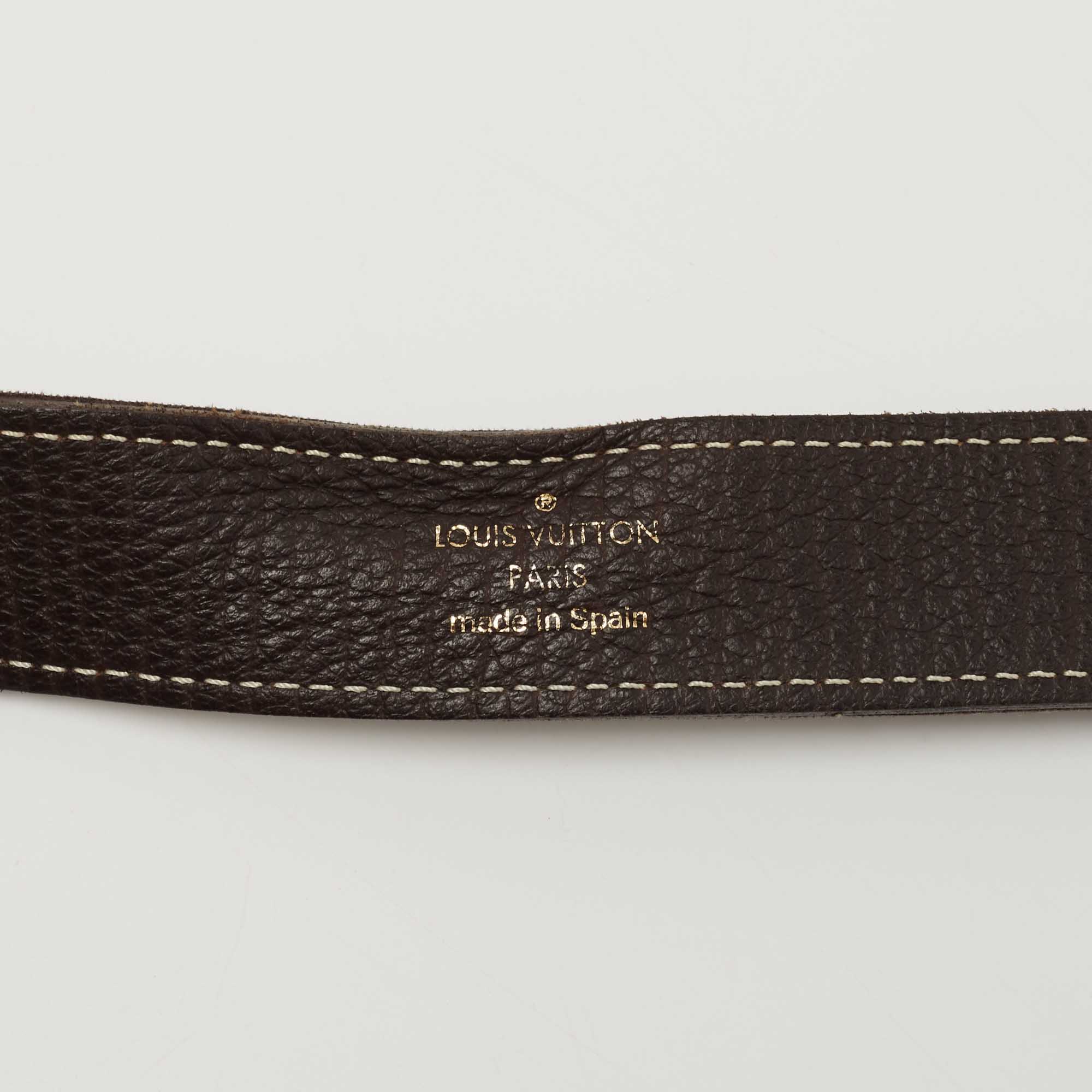 Louis Vuitton Vintage - Monogram Mini Lin Belt - Red Brown Beige - Leather  Belt - Luxury High Quality - Avvenice