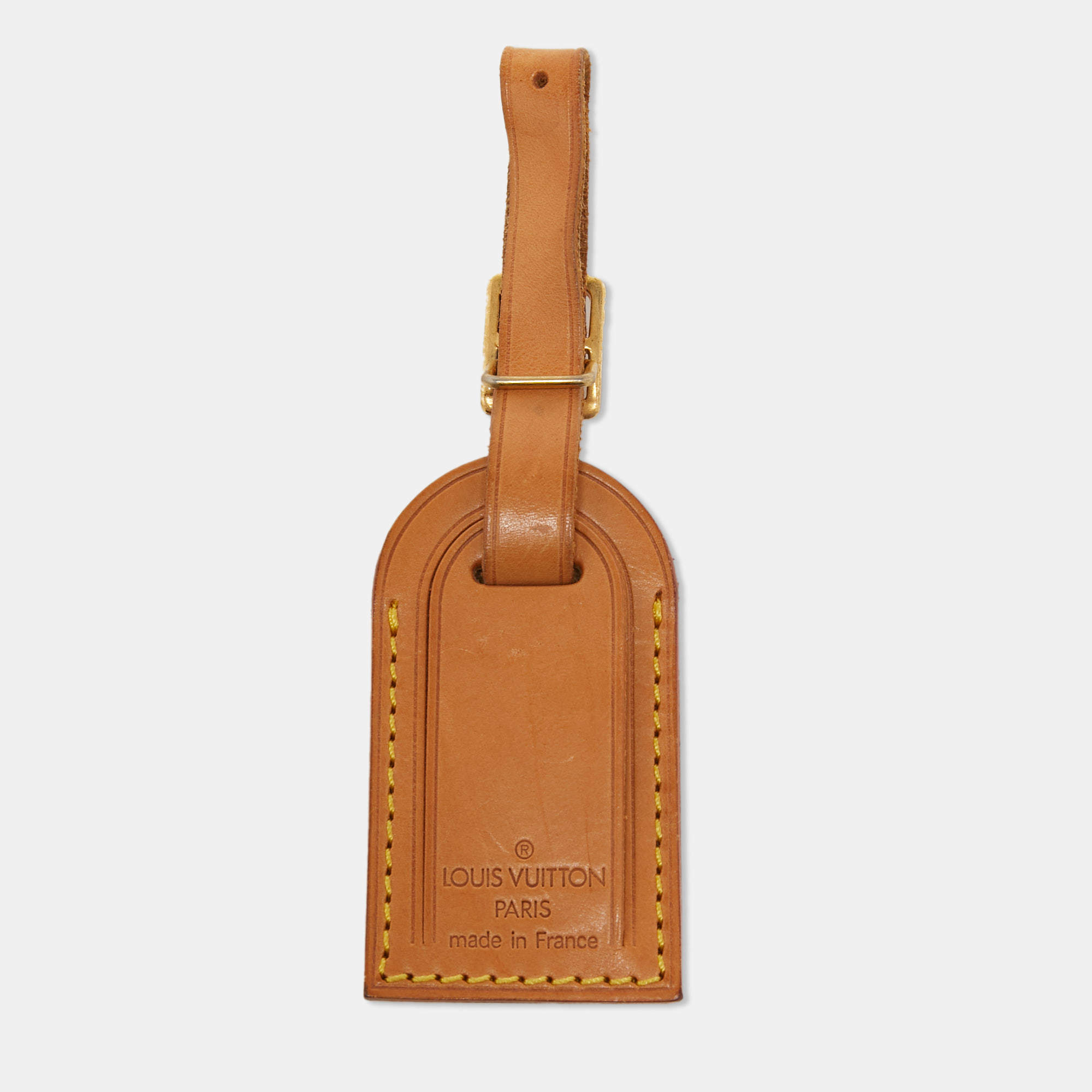 مملوكة مسبقًا Louis Vuitton Vachetta Leather Luggage Name Tag