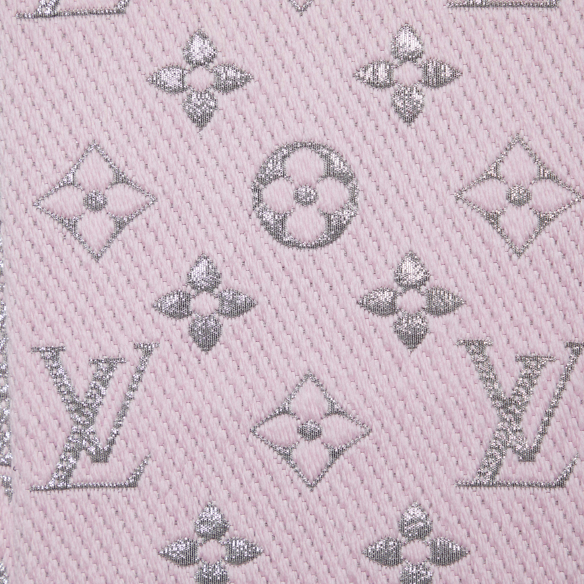 Louis-Vuitton-Echarpe-Logomania-Shine-Knit-Scarf-Pink-M70466 – dct