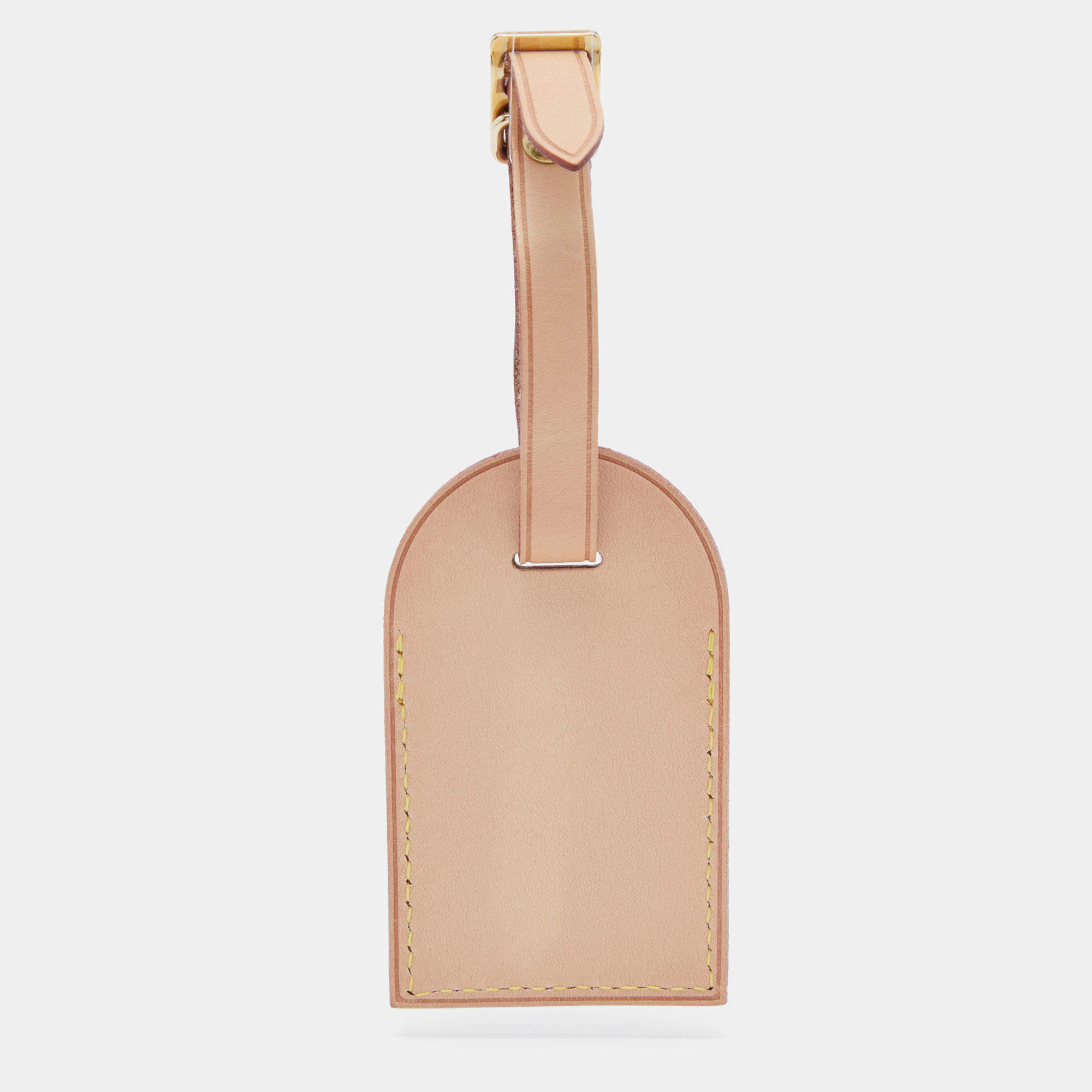 Luxury Vachetta Leather Luggage Tag with Clip | Personalised Luggage Tag |  Monogrammed Luggage Tag | Heat Stamped [BAG NOT INCLUDED]