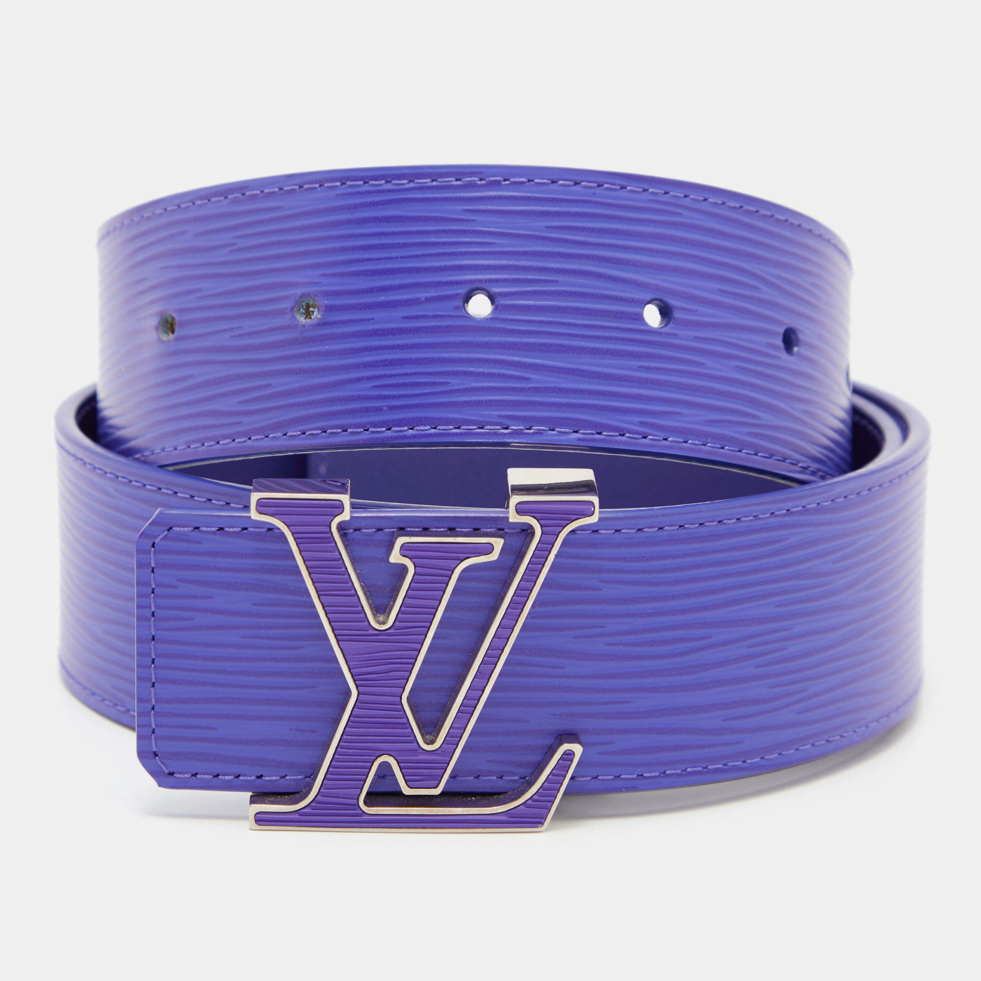Louis Vuitton Figue Epi Leather LV Initiales Belt 85 CM