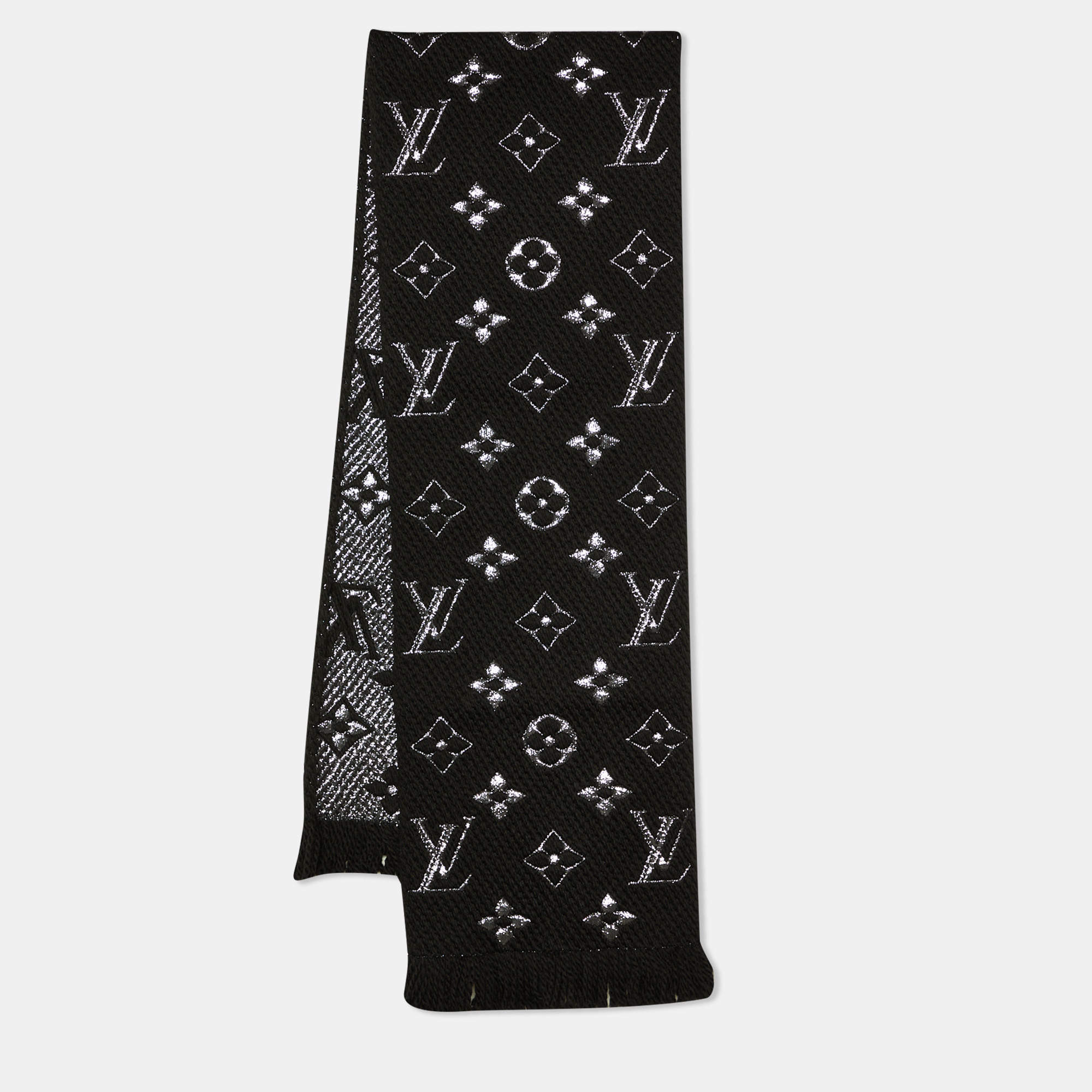 Logomania Scarf - Black Shine