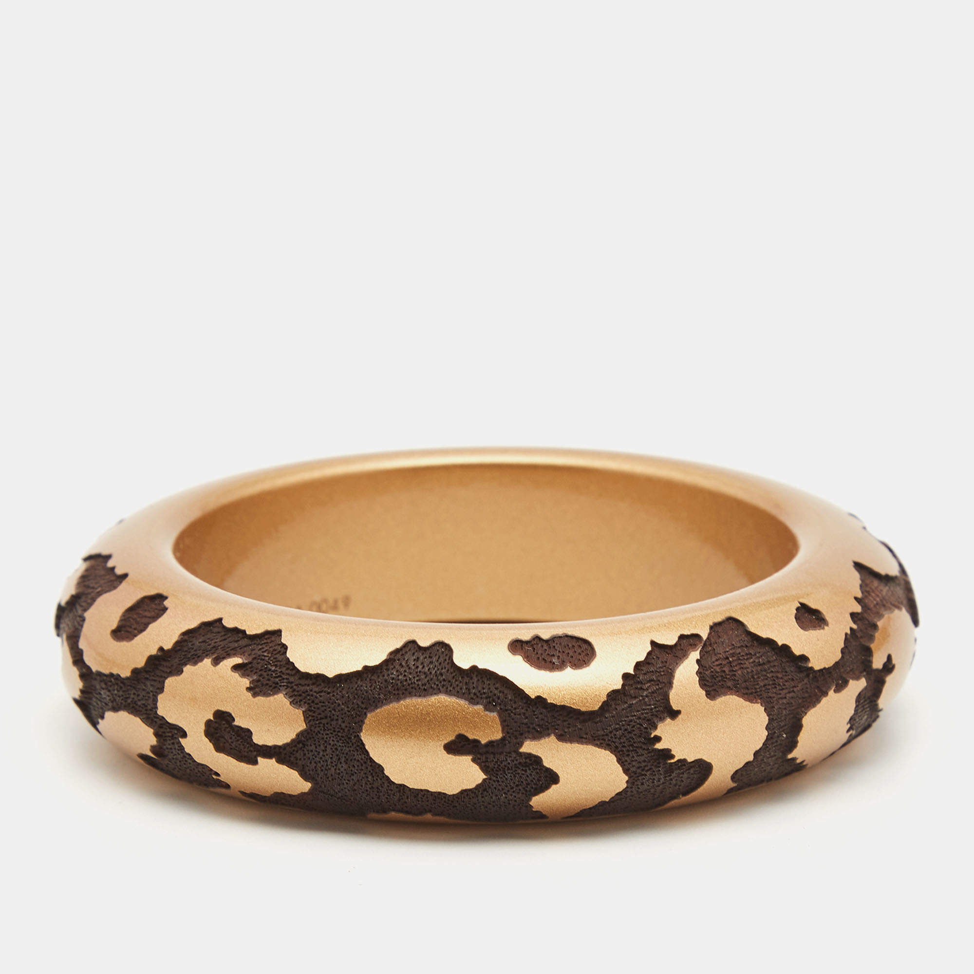 Pre Owned Louis Vuitton Lacquer Wooden Bangle Bracelet