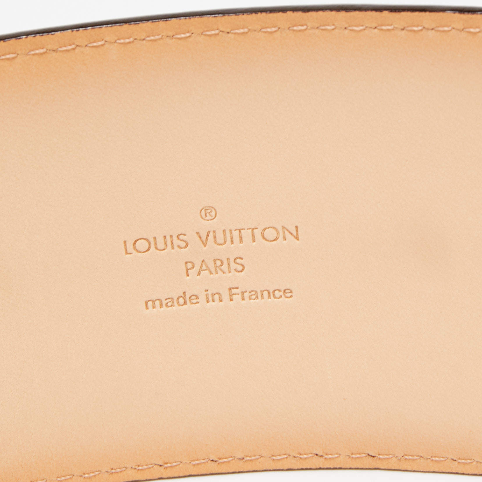Louis Vuitton Amarante Vernis Leather LV Initiales Waist Belt 75 CM Louis  Vuitton