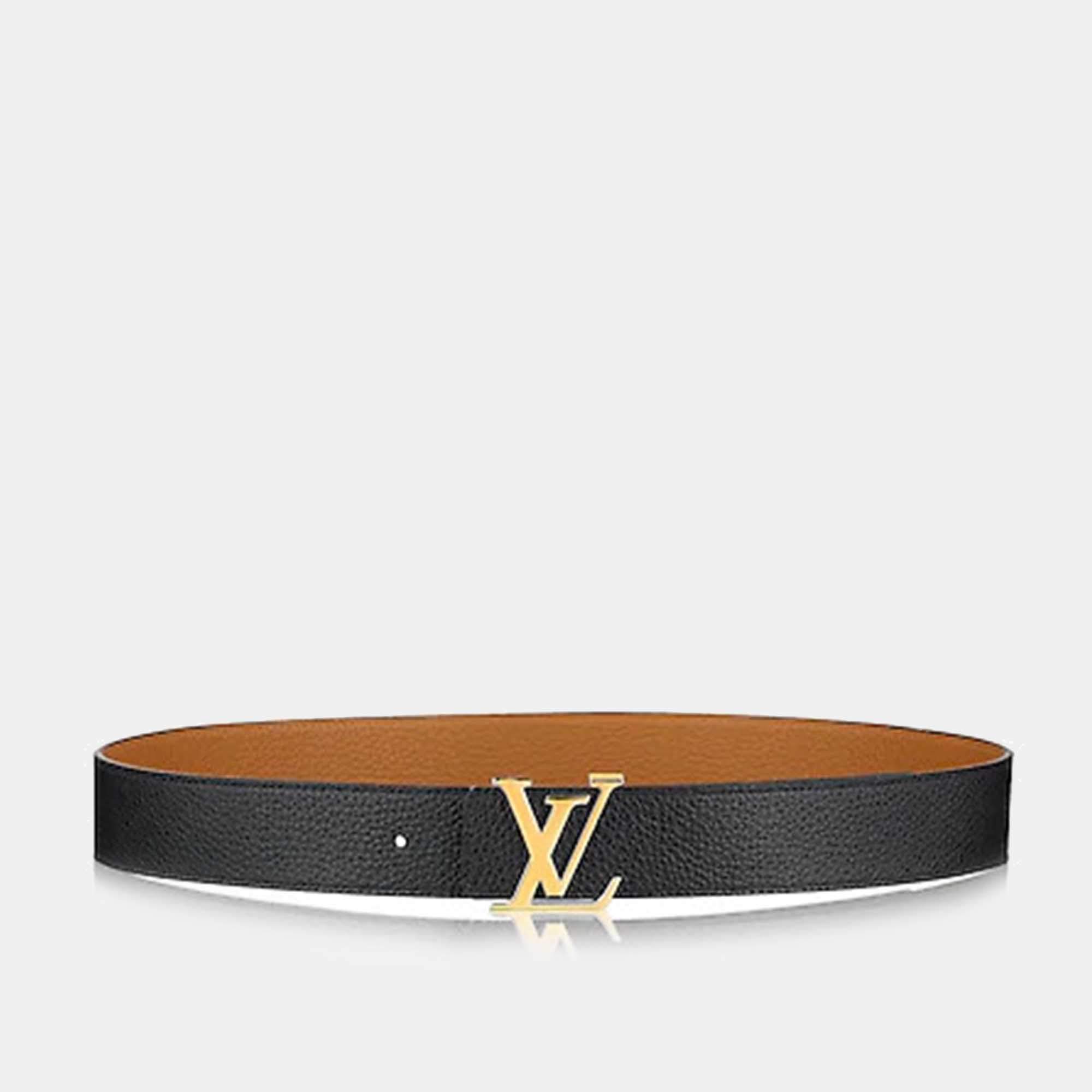 Louis Vuitton White/Orange Leather LV Prism Belt 95CM Louis Vuitton | The  Luxury Closet