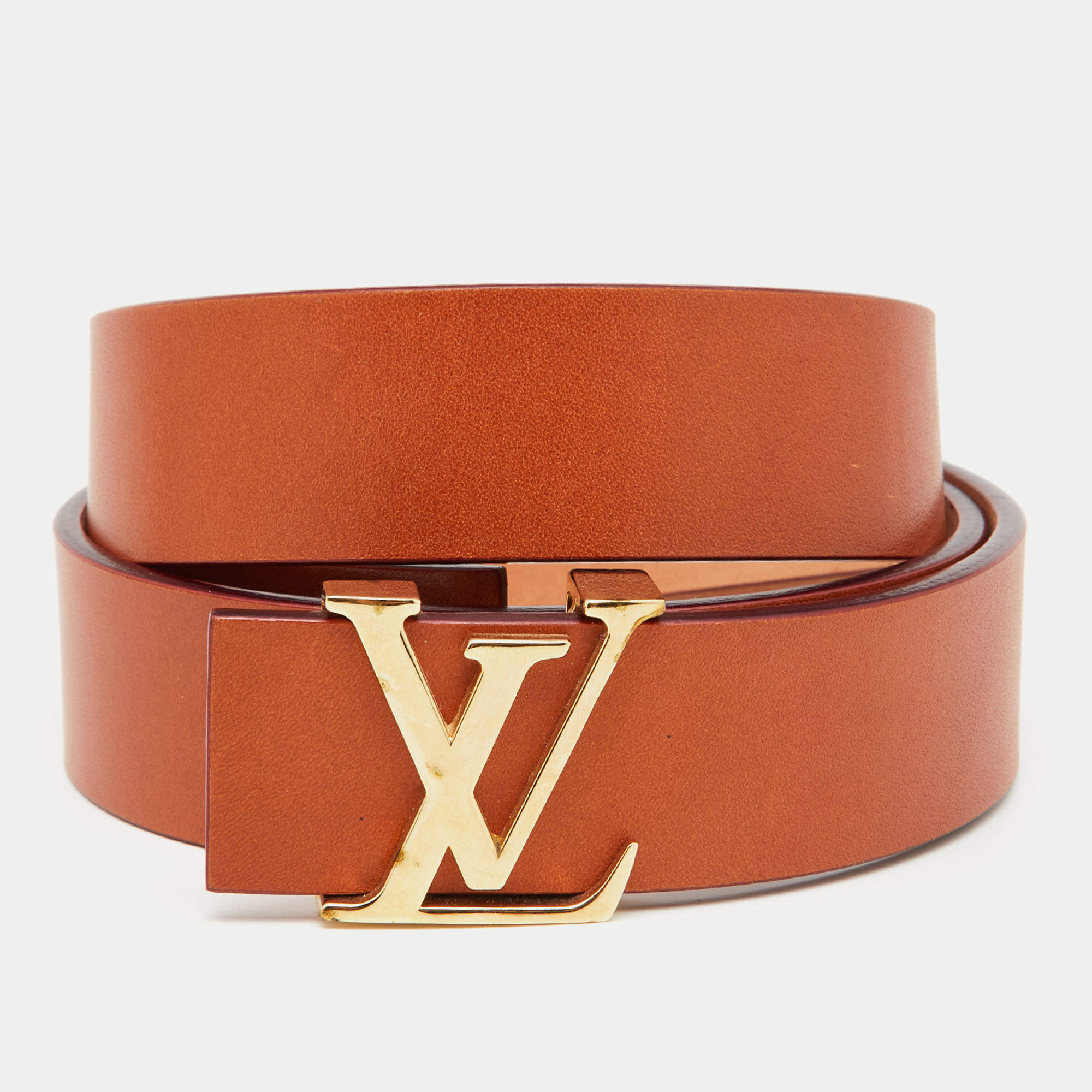 Louis Vuitton Brown Suede Initiales Belt Louis Vuitton | The Luxury Closet