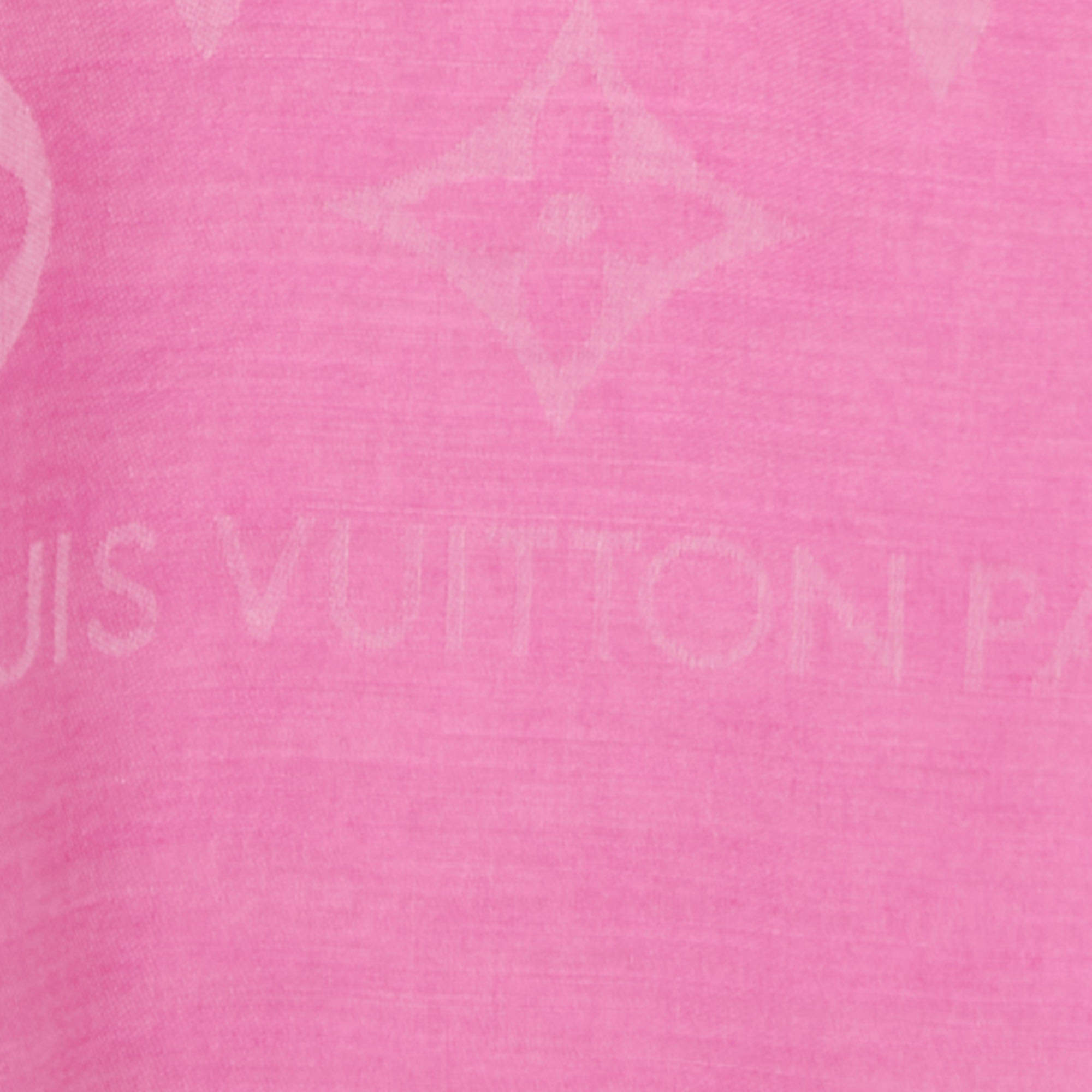 Stole Louis Vuitton Pink in Cotton - 21526844