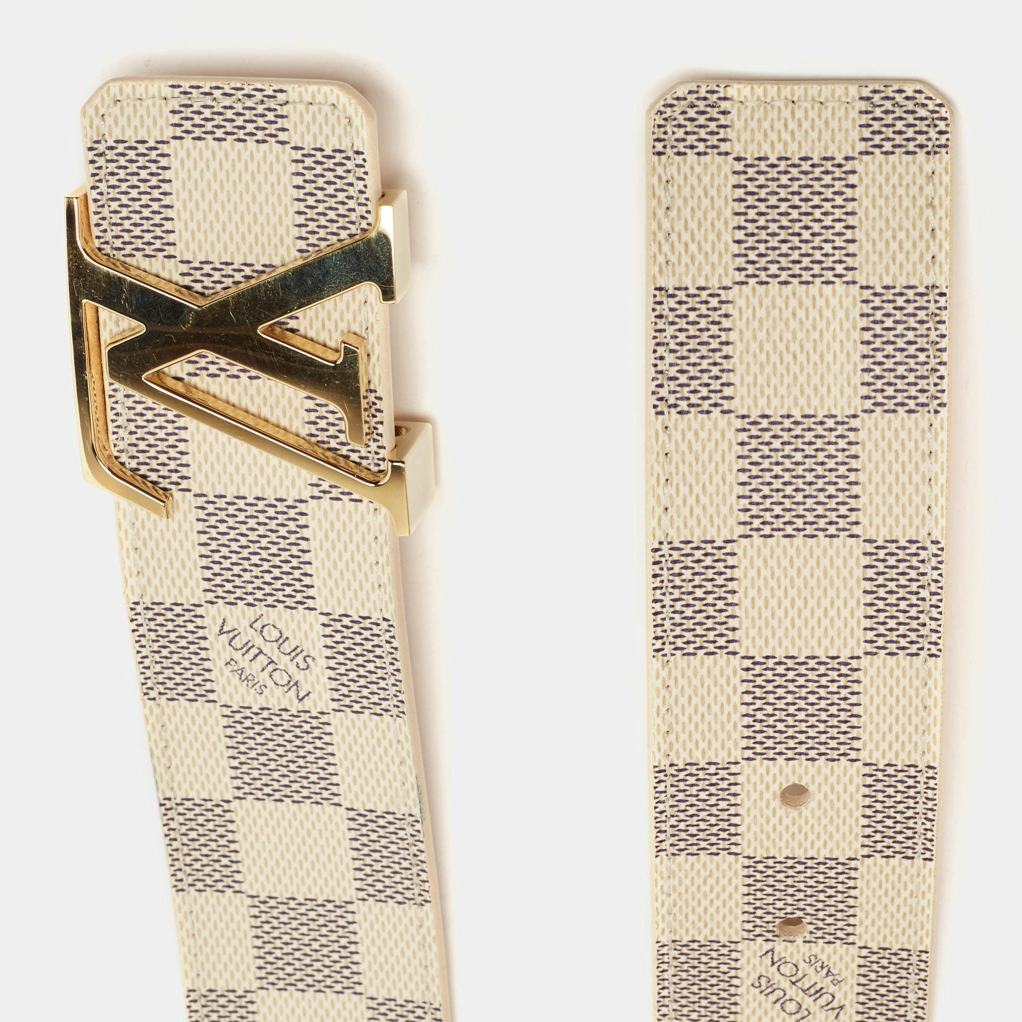 Louis Vuitton Damier pattern belt fake or real?