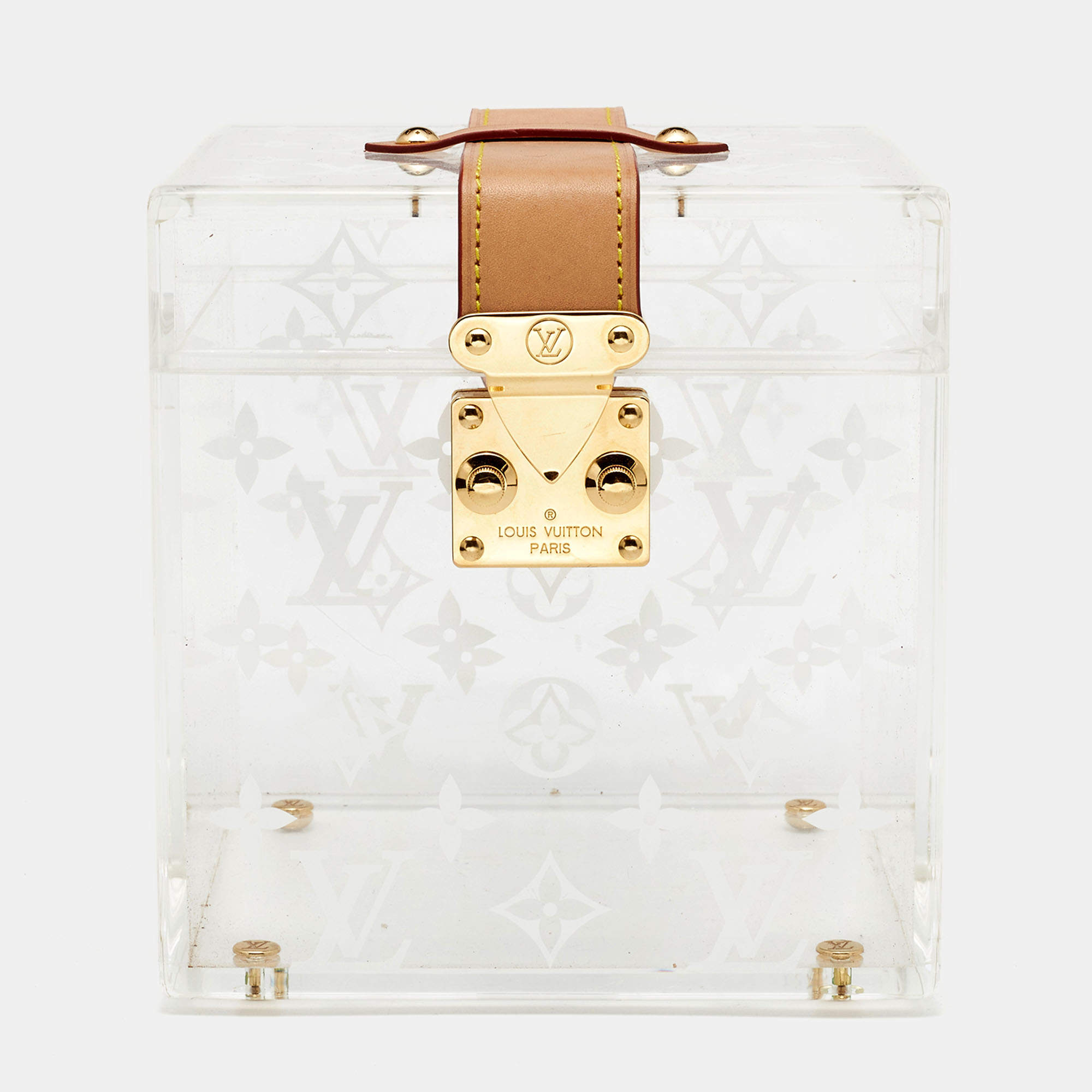 Louis Vuitton Monogram Plexiglass Cube Box Scott