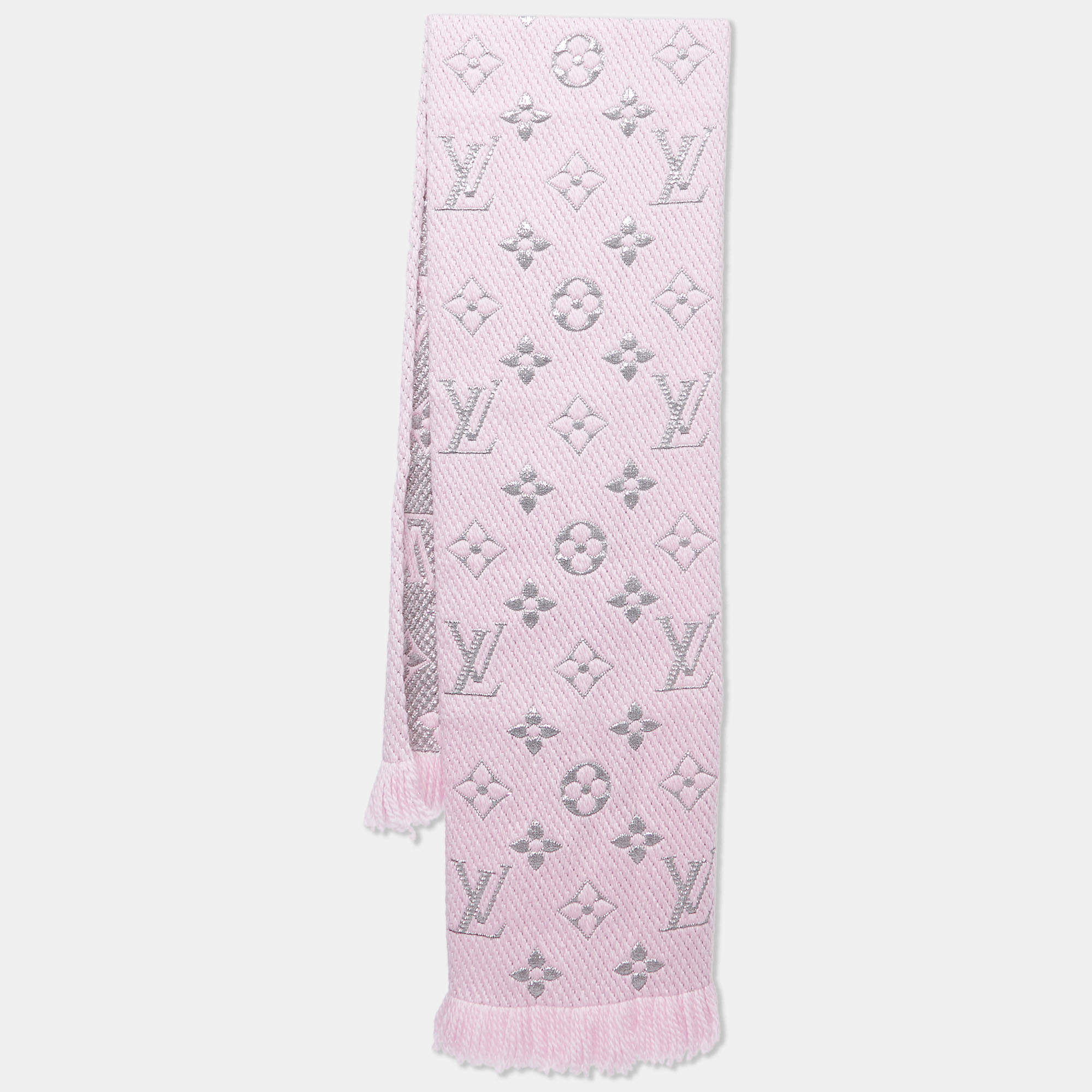 Wool scarf Louis Vuitton Pink in Wool - 25261441