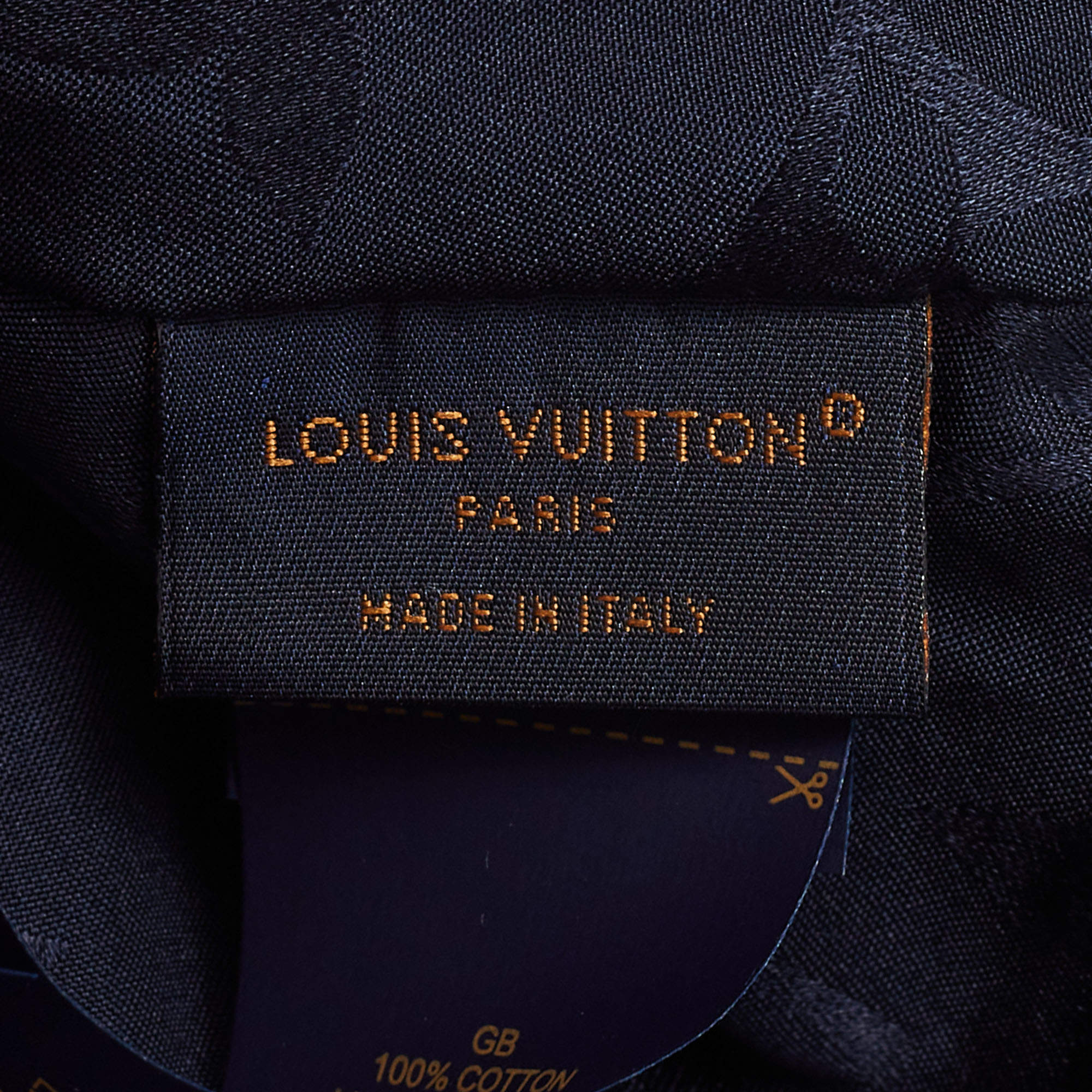 Louis Vuitton Marine Blue Monogram Velvet LV Touch Cap Louis Vuitton