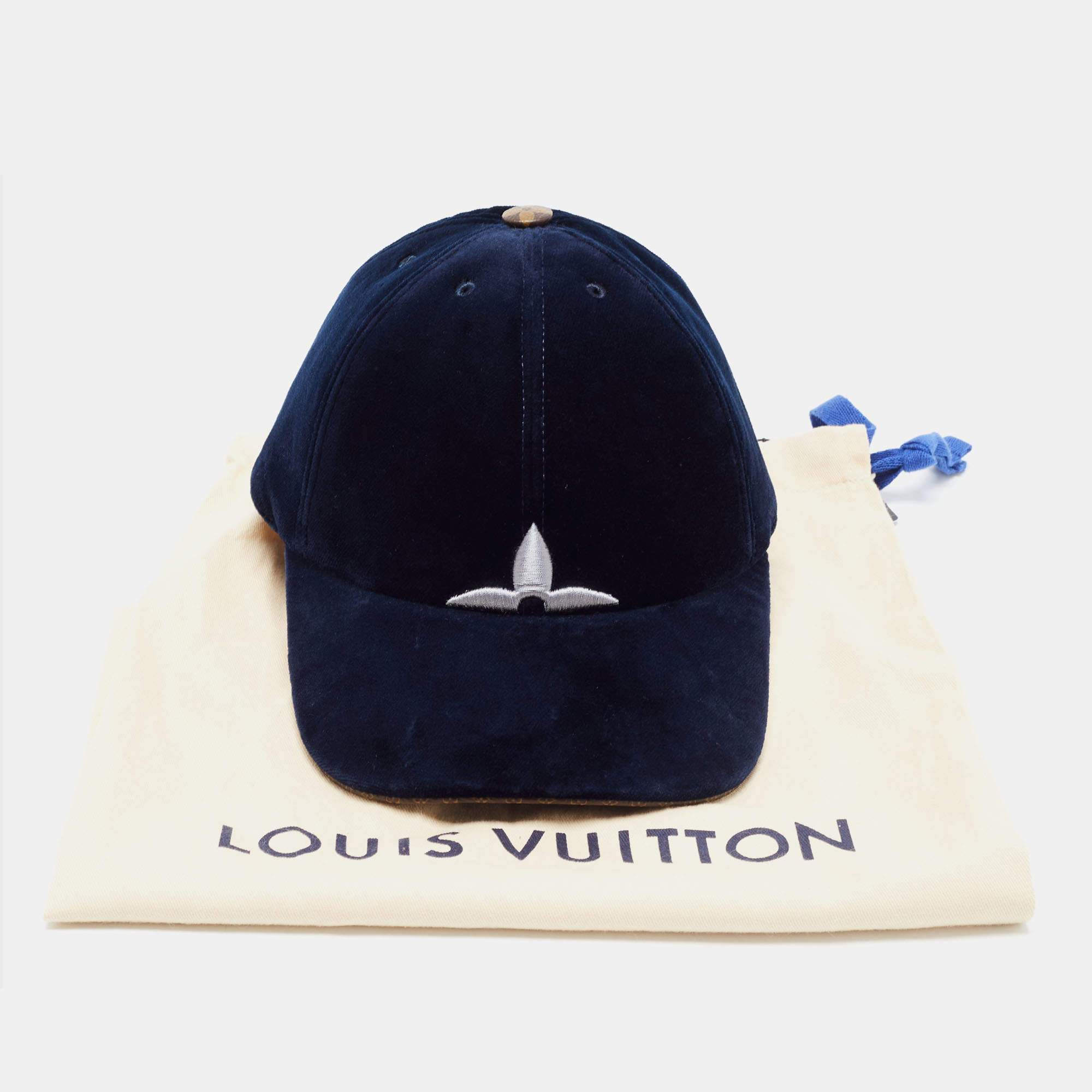 LOUIS VUITTON M7791L Cap-LV Touch hat cap baseball cap cotton Navy