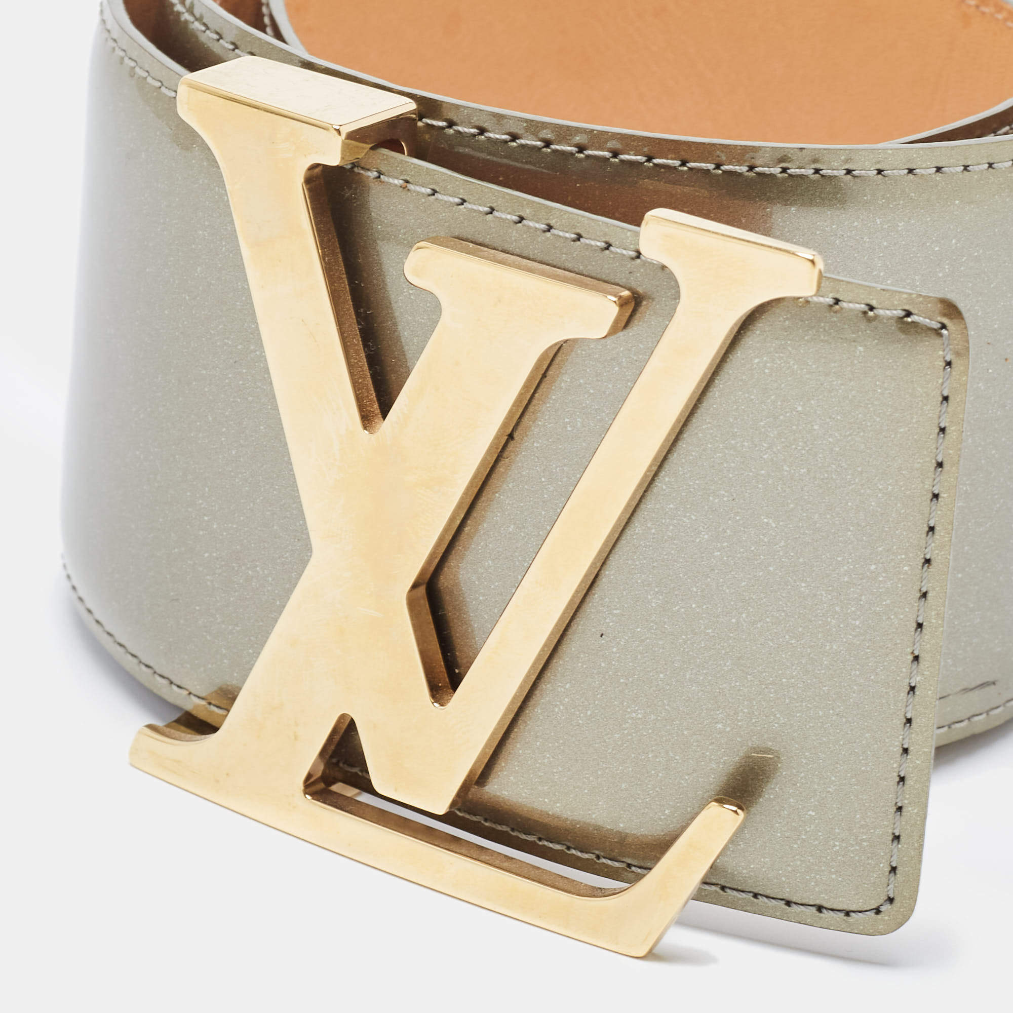 Louis Vuitton Green Vernis LV Initiales Belt 80CM Louis Vuitton