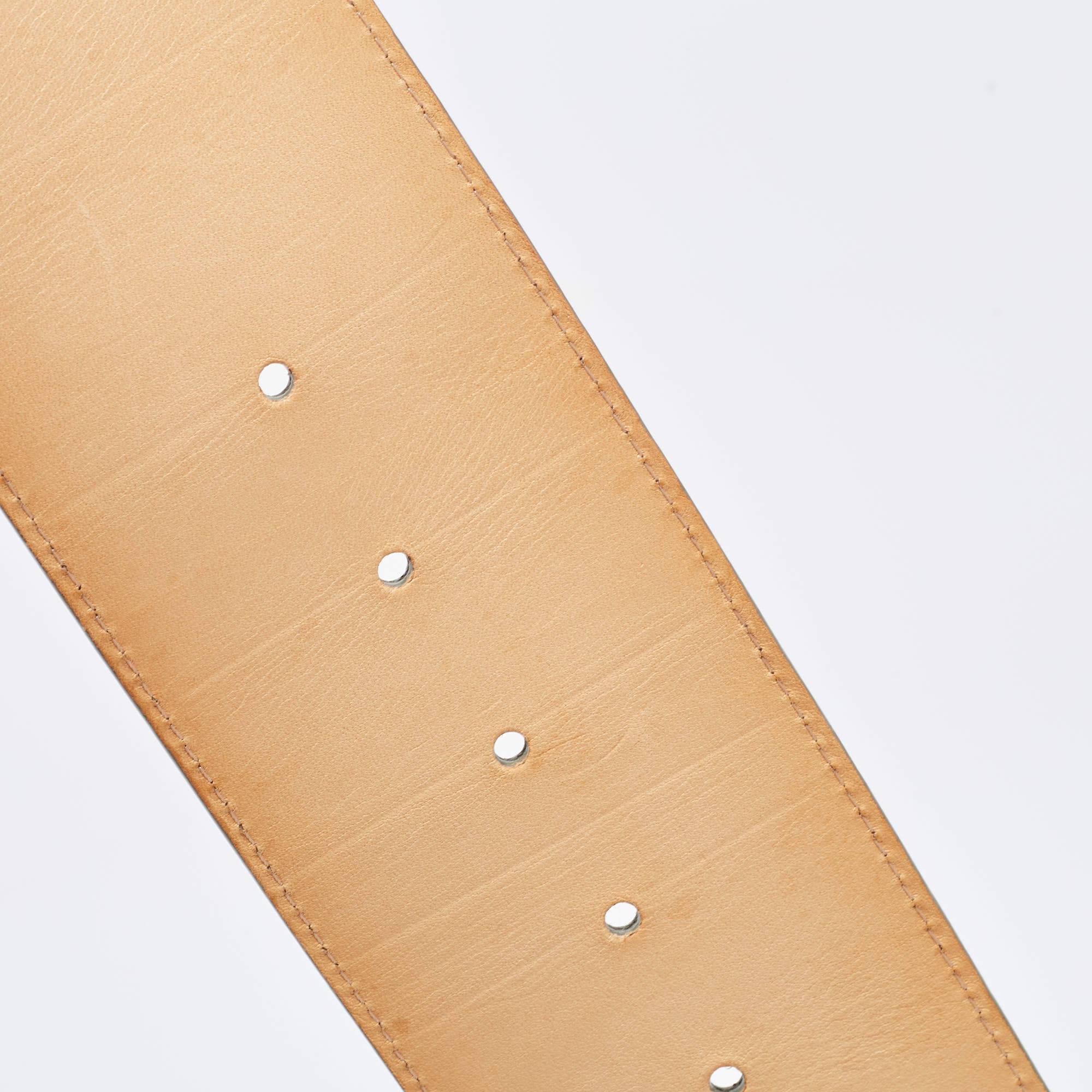 Initiales vinyl belt Louis Vuitton Green size 85 cm in Vinyl - 32184997