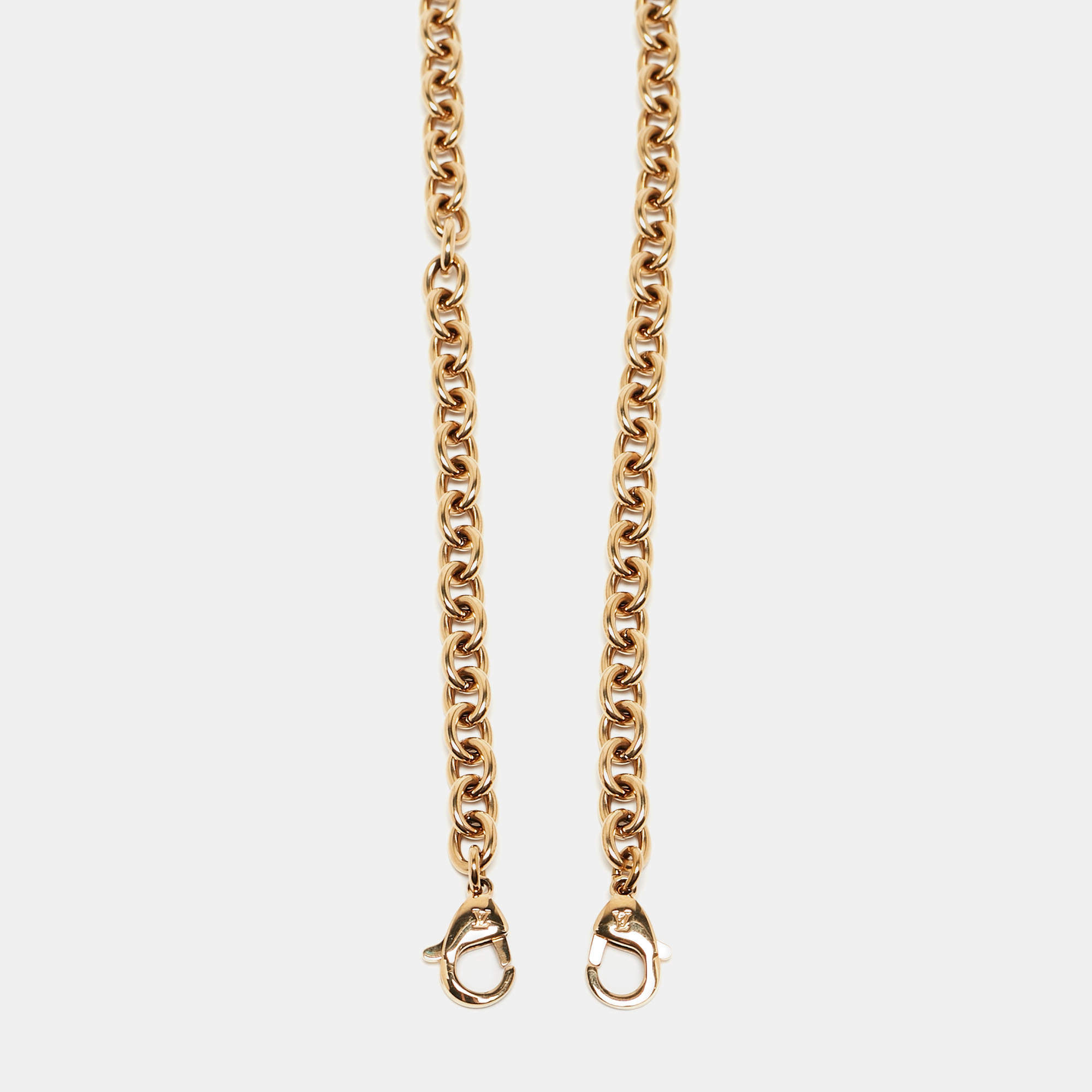 Louis Vuitton Gold Tone Chain Link Shoulder Bag Strap