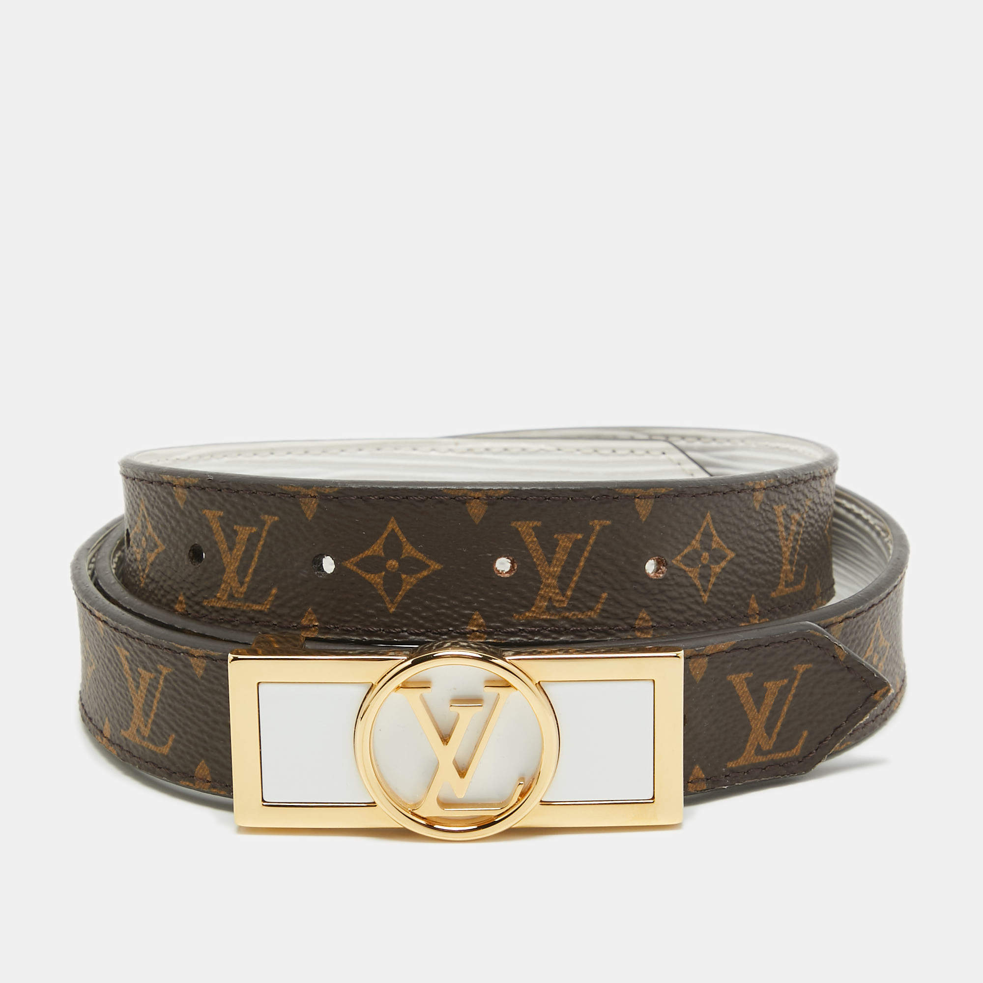 Louis Vuitton Monogram Canvas Dauphine Reversible Belt 90 CM