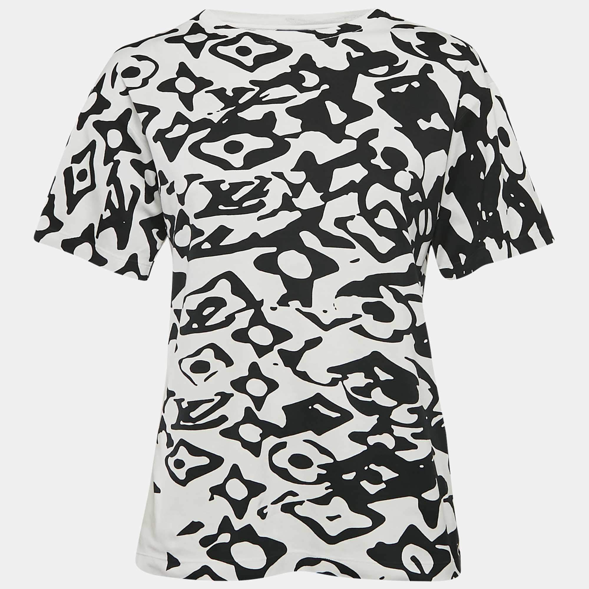 Louis Vuitton X Urs Fischer Grey Printed Jersey T-Shirt S