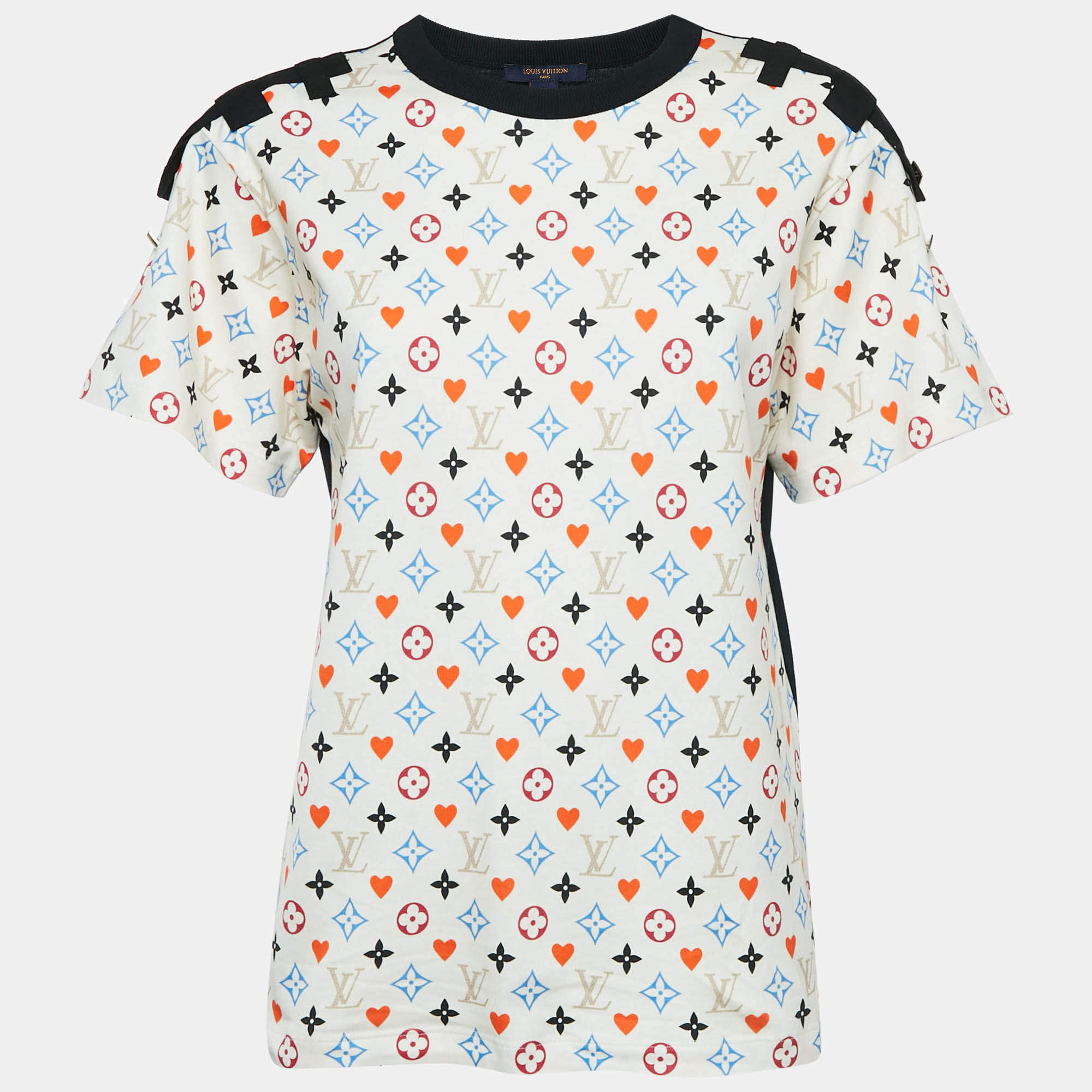 Louis Vuitton Multicolor Monogram Game On Print Cotton T-Shirt M