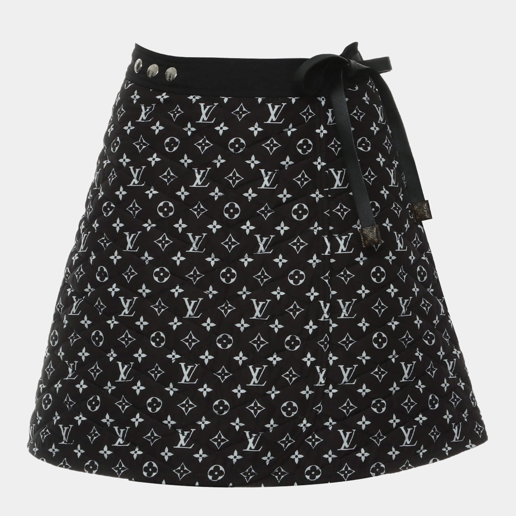 Pre Owned Louis Vuitton Quilted Monogram Skirt