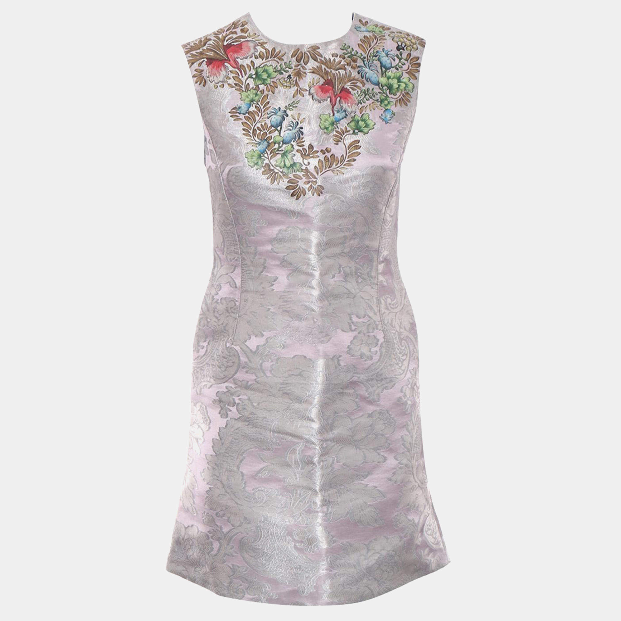 مملوكة مسبقًا Louis Vuitton Floral Embroidered Mini Dress