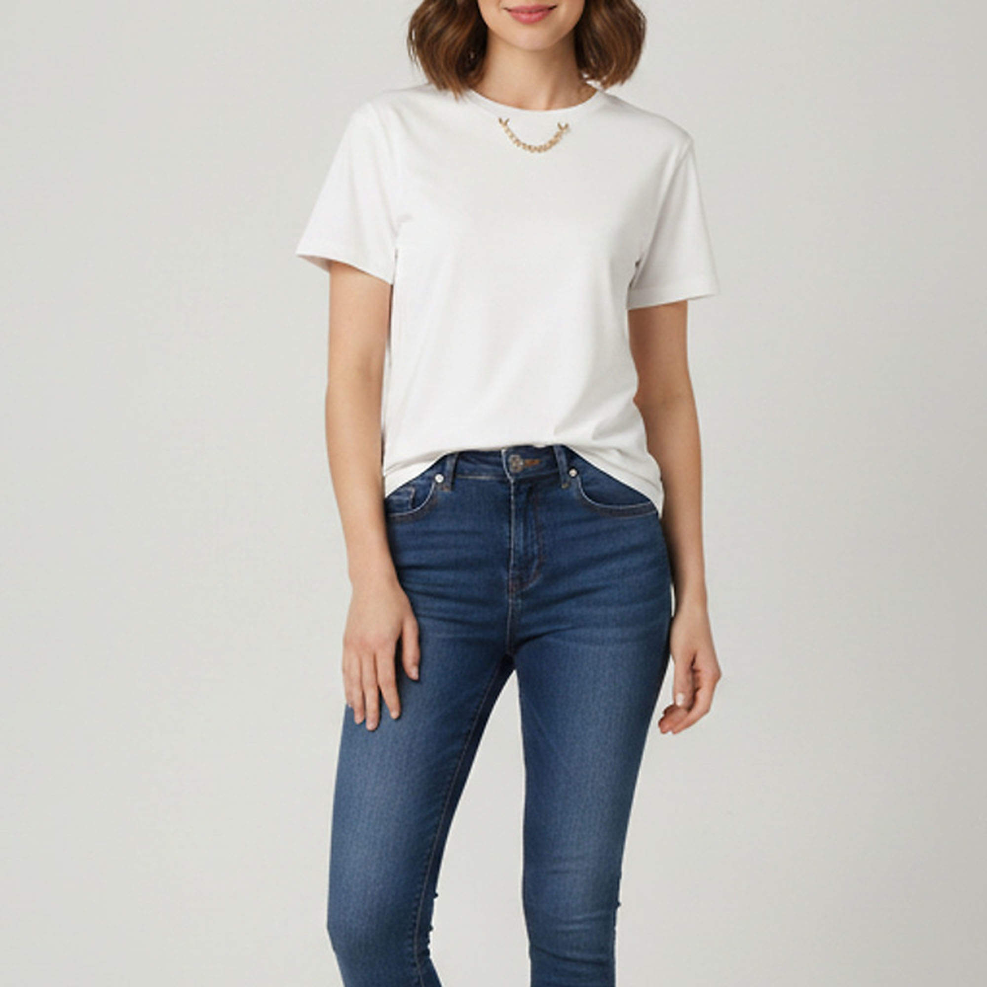 Pre Owned Louis Vuitton White Jersey Short Sleeve Crewneck T-Shirt S  