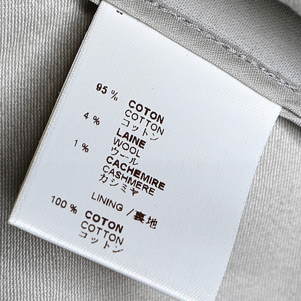 Louis Vuitton Beige Cotton & Wool Inset Detailed Trench Coat S Louis Vuitton