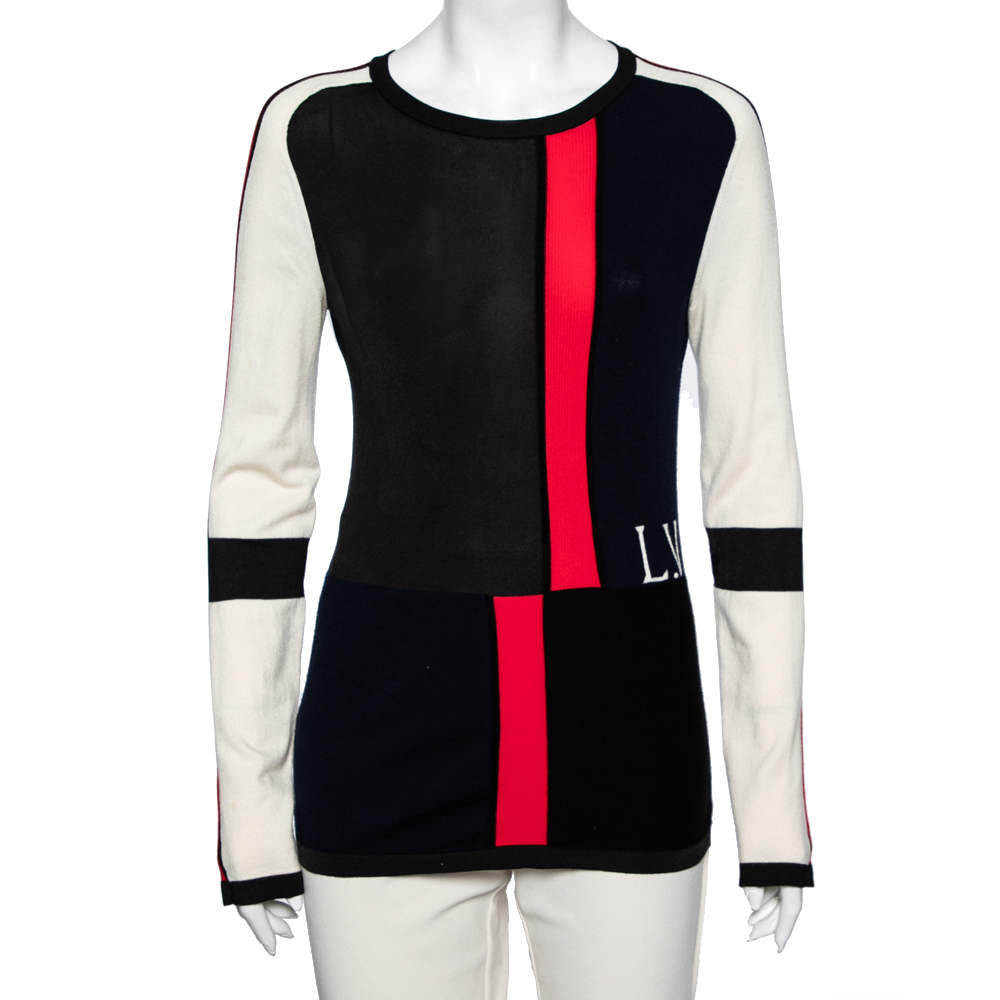 Louis Vuitton Color Block Wool Knit Sweater M
