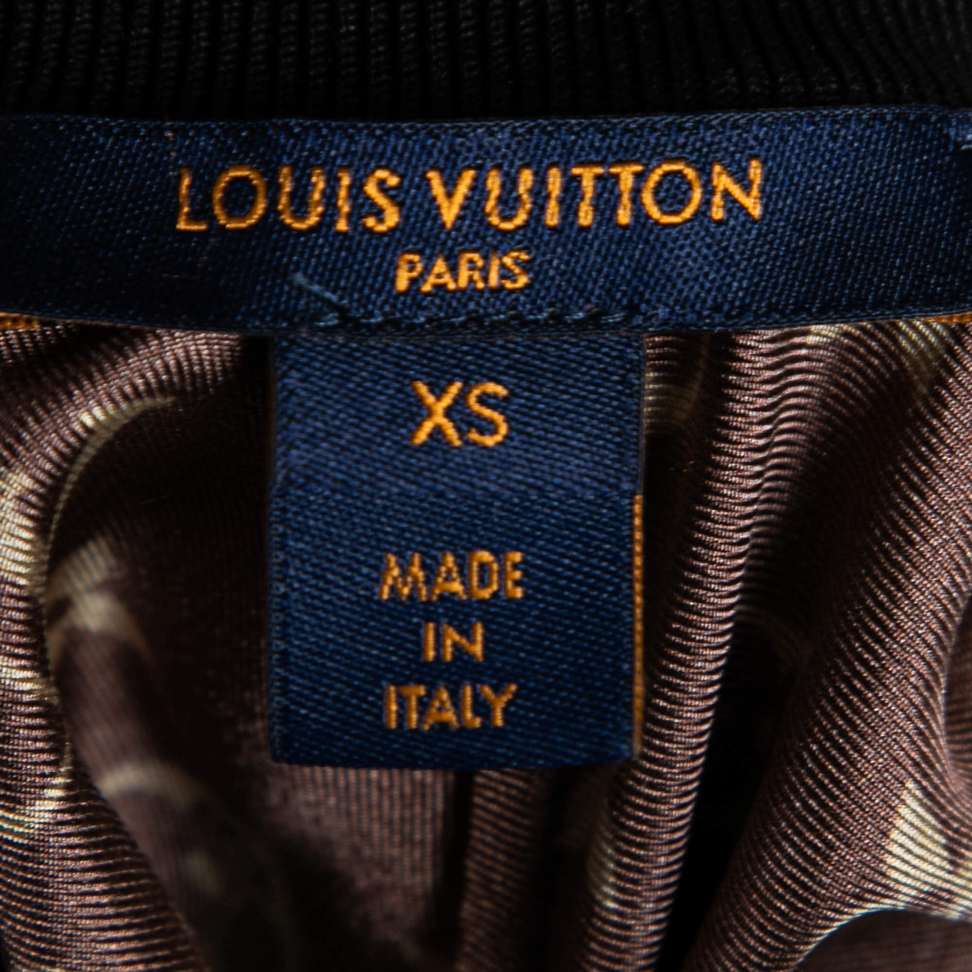 Louis Vuitton Brown Monogram Silk Sweater Dress XS Louis Vuitton