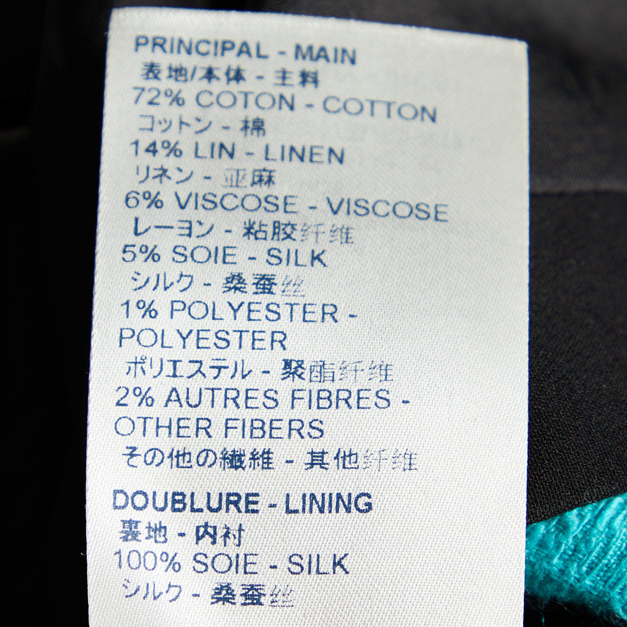 Louis Vuitton Multicolor Cotton & Linen Mini Dress M Louis Vuitton