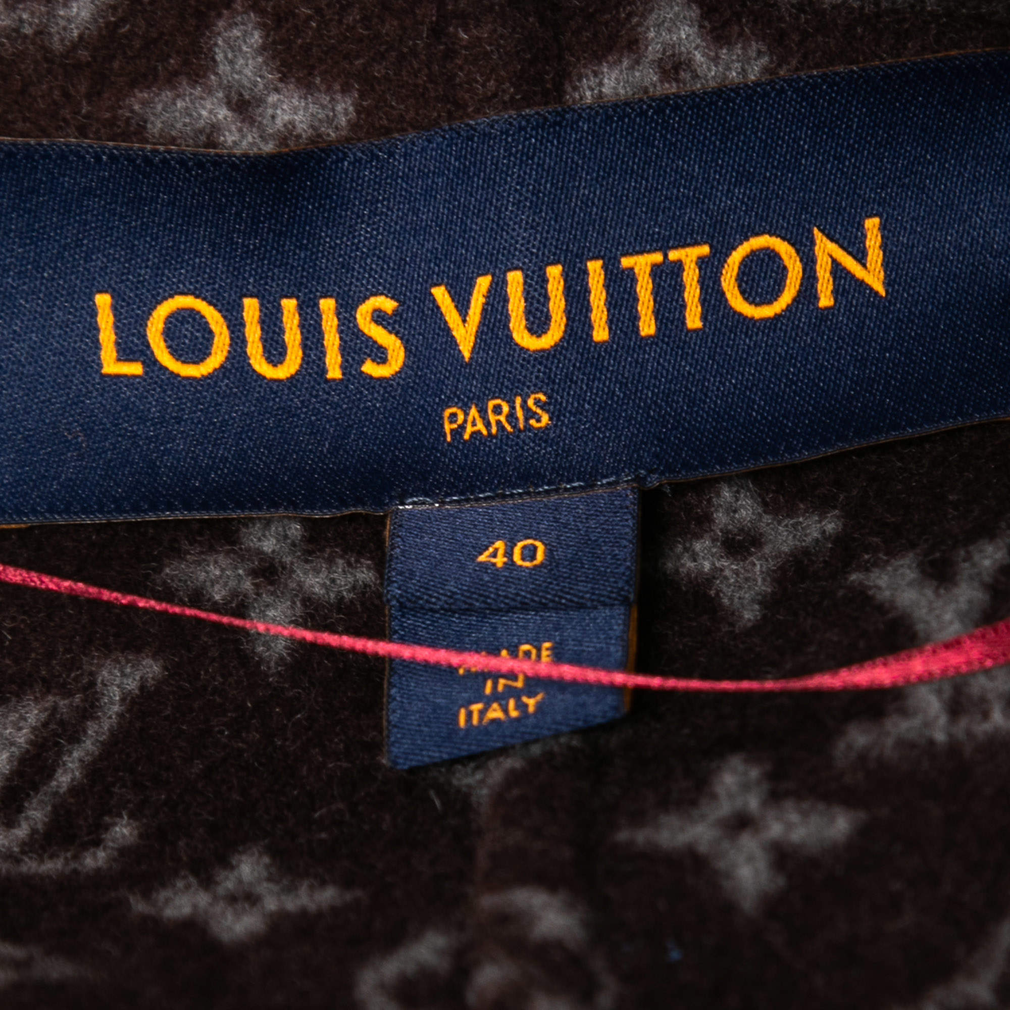 Louis Vuitton Wool Hopsack Belted Coat