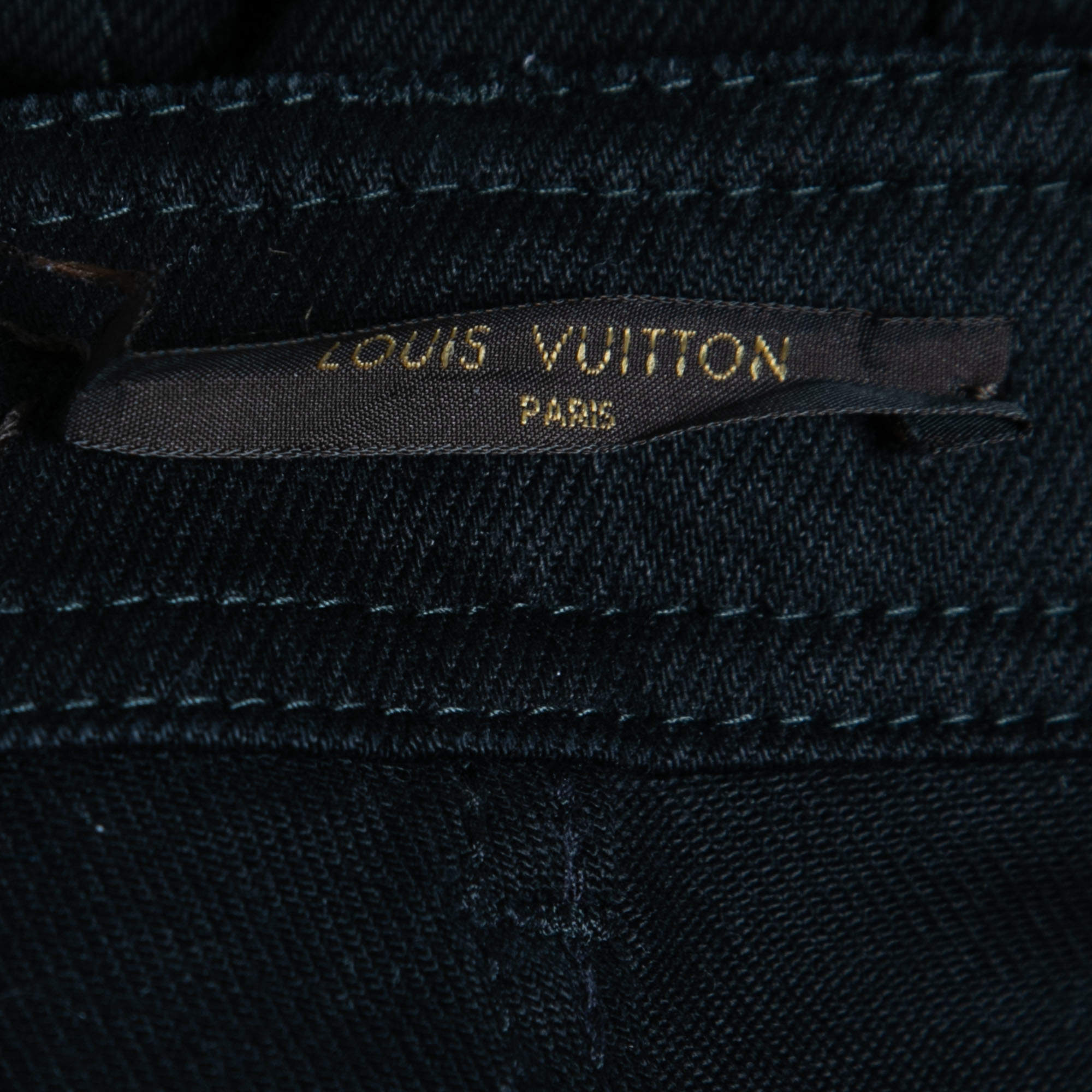 Louis Vuitton Black Stretch Denim Jeans M Waist 30 Louis Vuitton