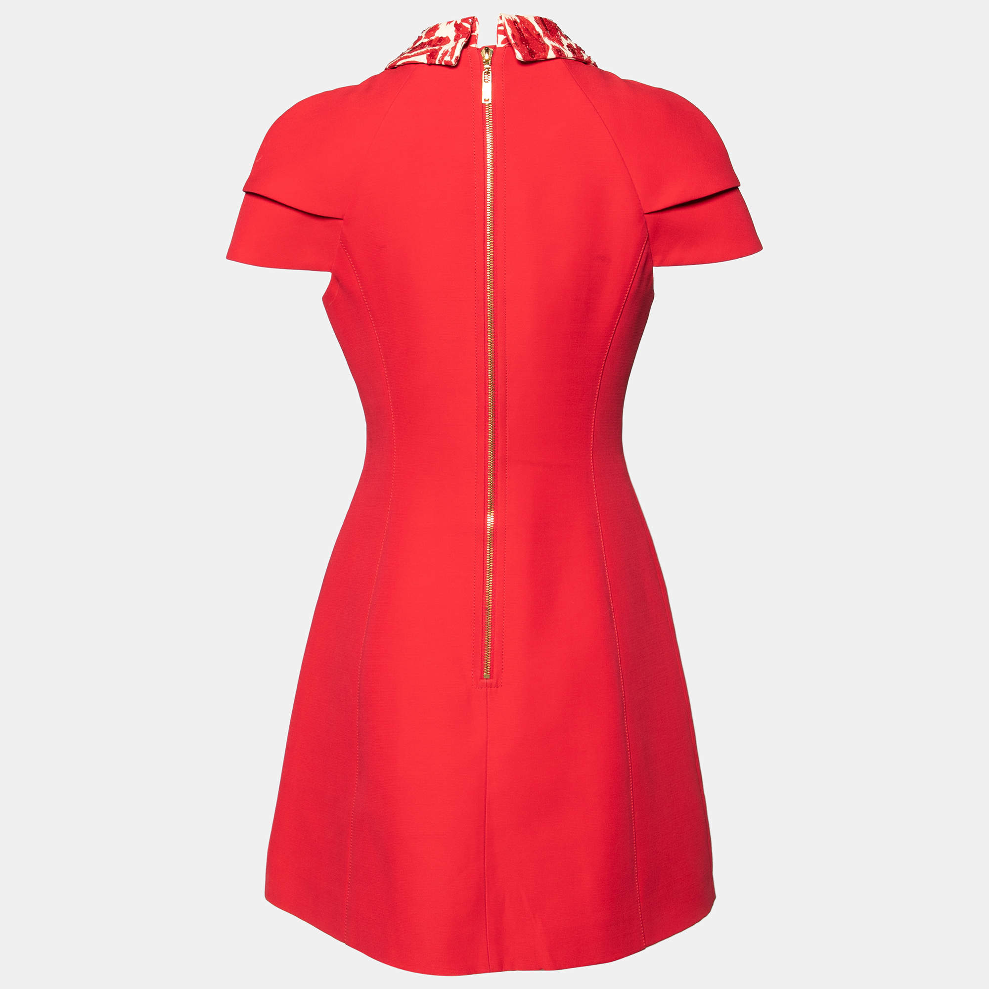 Louis Vuitton, Dresses, Louis Vuitton Red Dress Wool And Silk