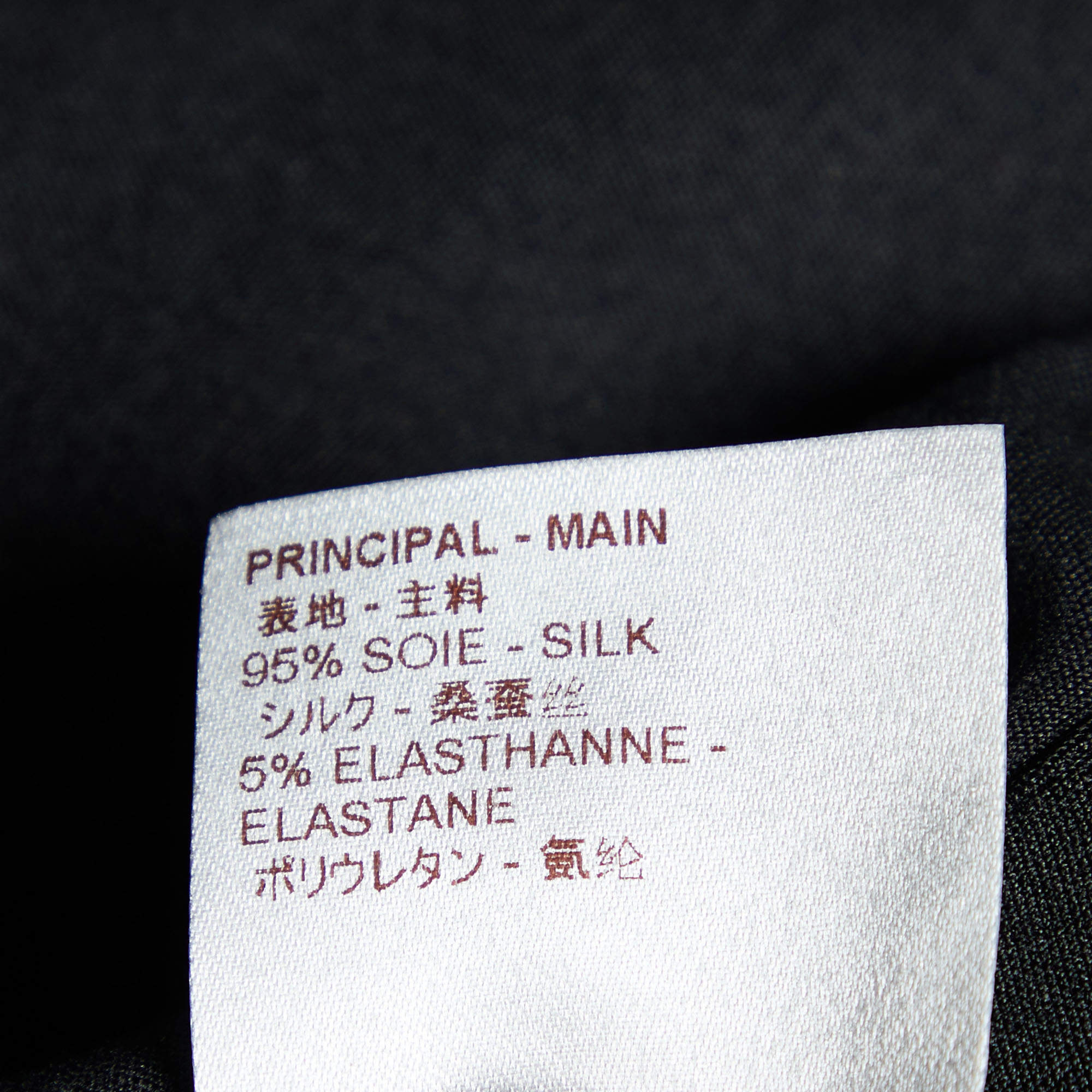 Louis Vuitton Black Tribal Printed Silk Knit Shoulder Pad Detail T-Shirt M Louis  Vuitton