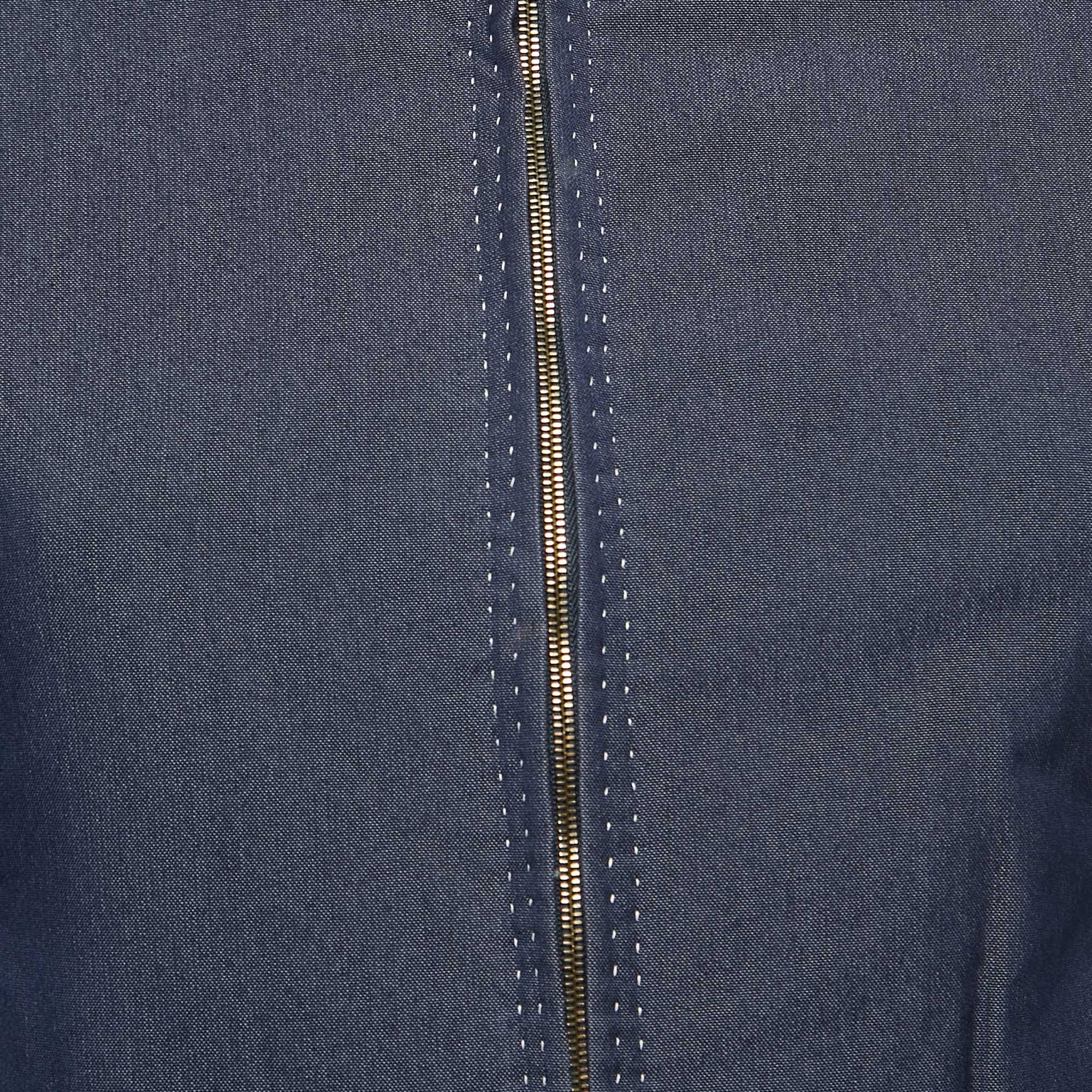 Louis Vuitton Zip Front Chambray Jacket