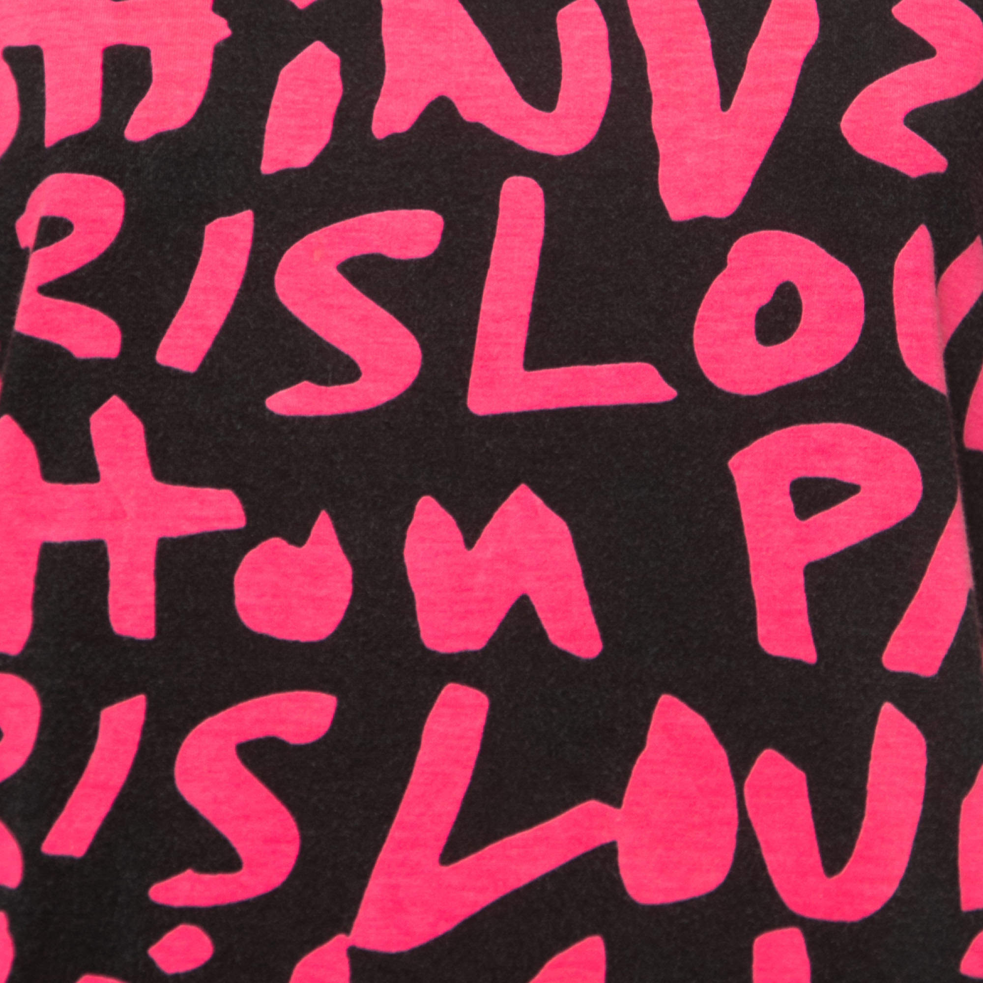 Louis Vuitton X Stephen Sprouse Black/Pink Grafitti Print Cotton Modal  T-Shirt L Louis Vuitton