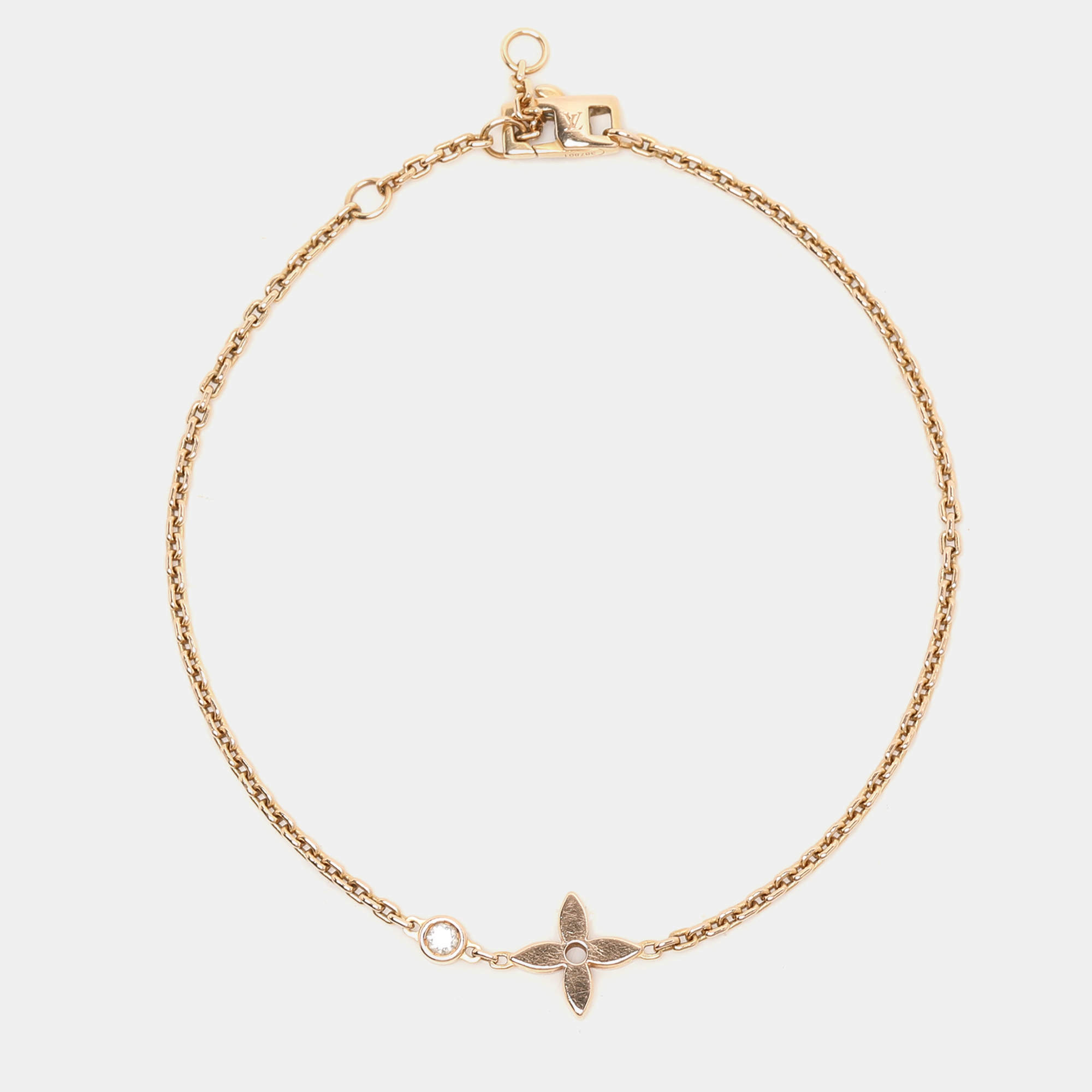 Louis Vuitton Diamond 18k Yellow Gold Idylle Blossom Bracelet 