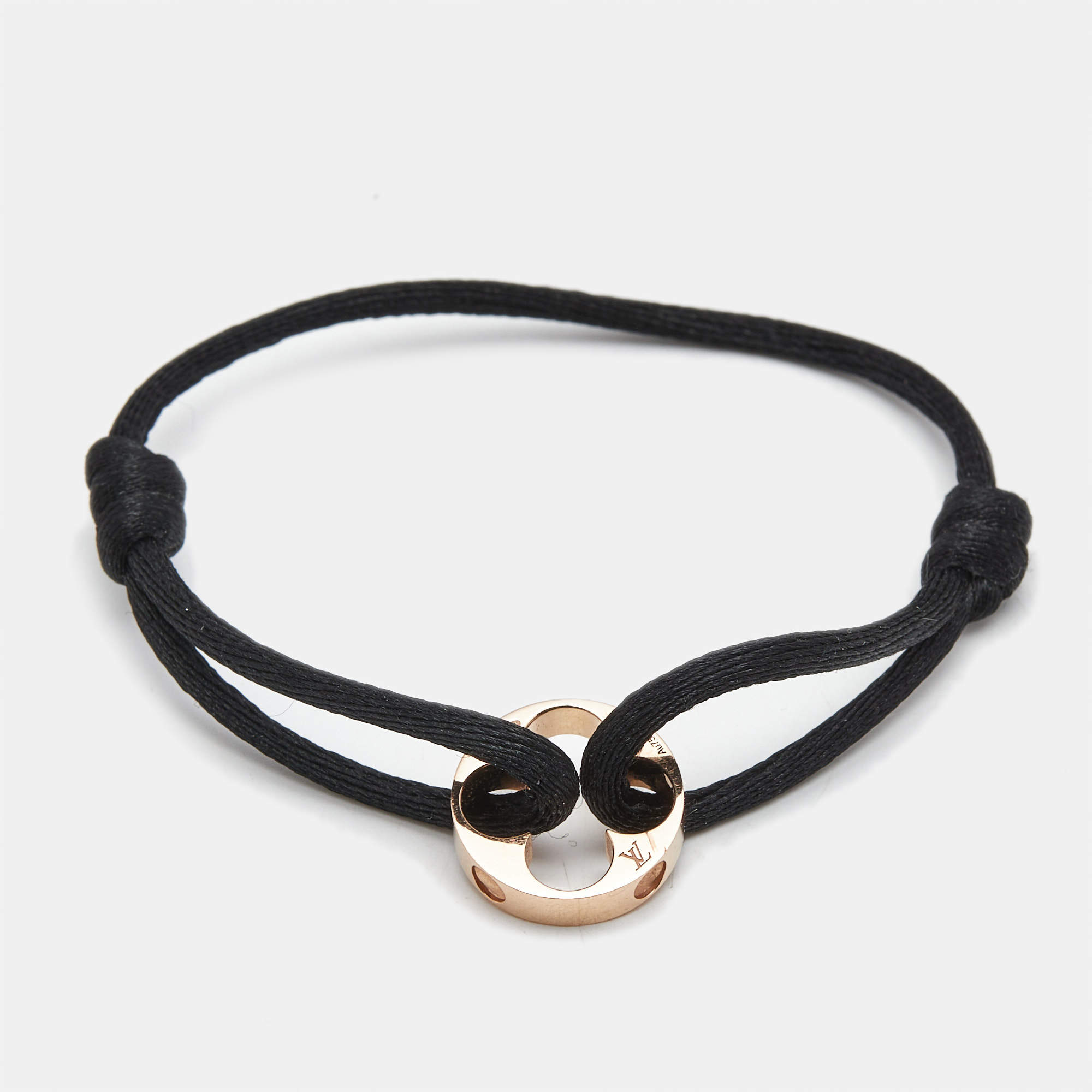 مملوكة مسبقًا Louis Vuitton Empreinte 18k Rose Gold Cord Bracelet