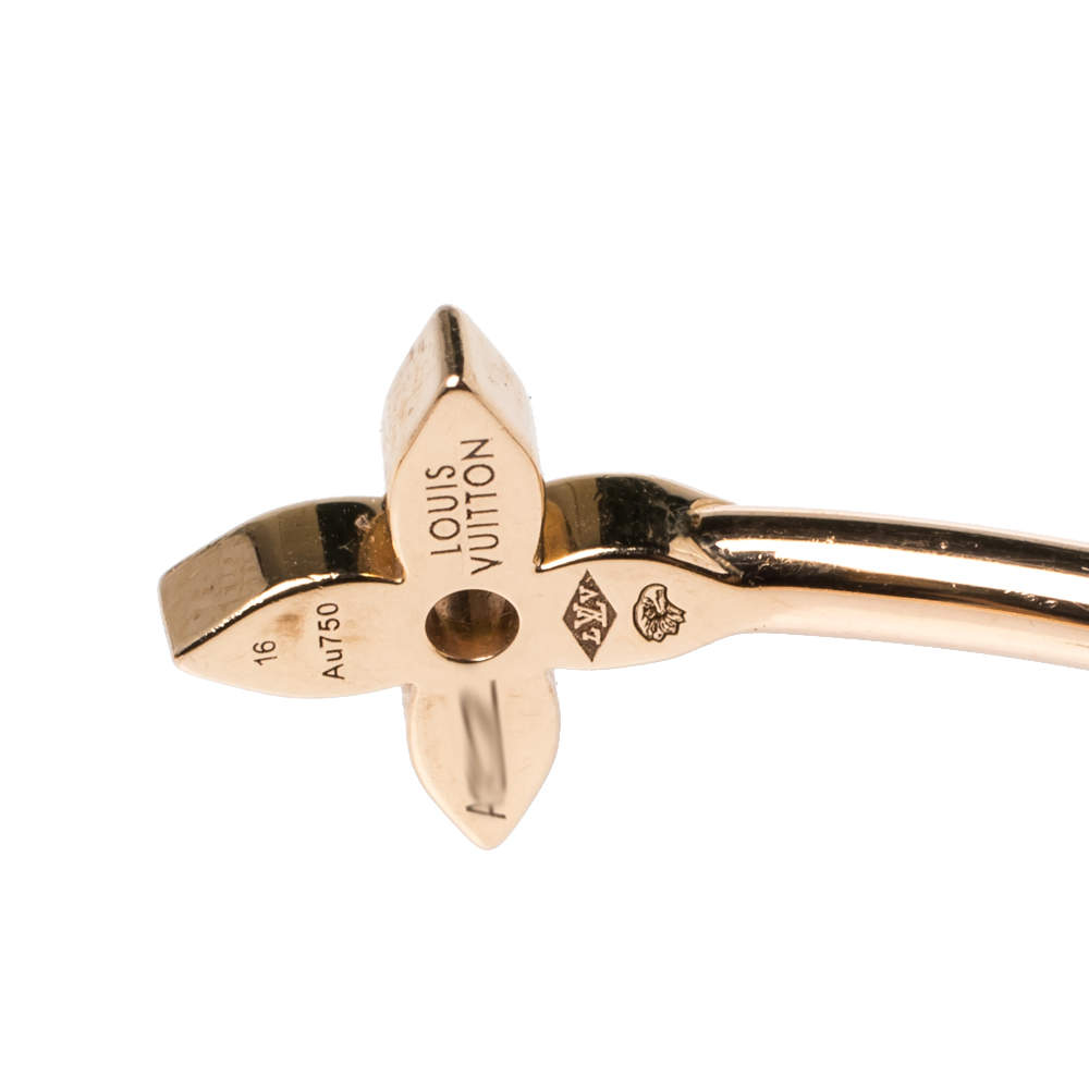 Louis Vuitton Idylle Blossom Diamond 18k Rose Gold Twist Bracelet 16cm For  Sale at 1stDibs