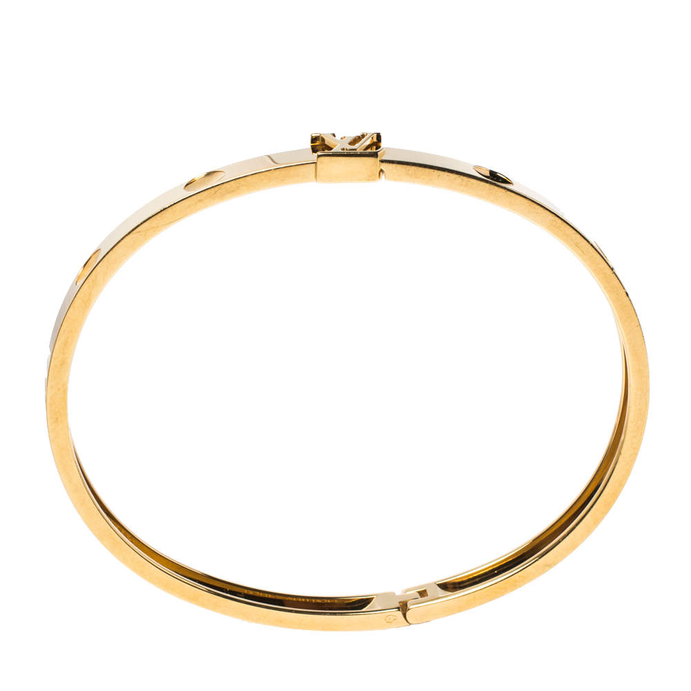 Louis Vuitton Empreinte Bangle Bracelet 18K Rose Gold Gold 1758991