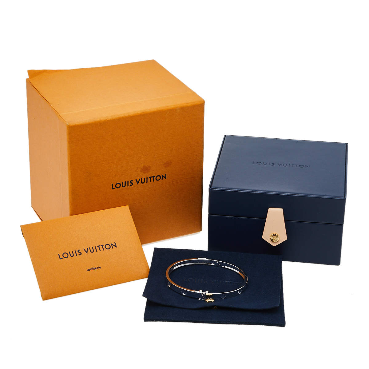 Only 1798.00 usd for Louis Vuitton 18K Gold Bangle Empreinte LV Sz M Online  at the Shop