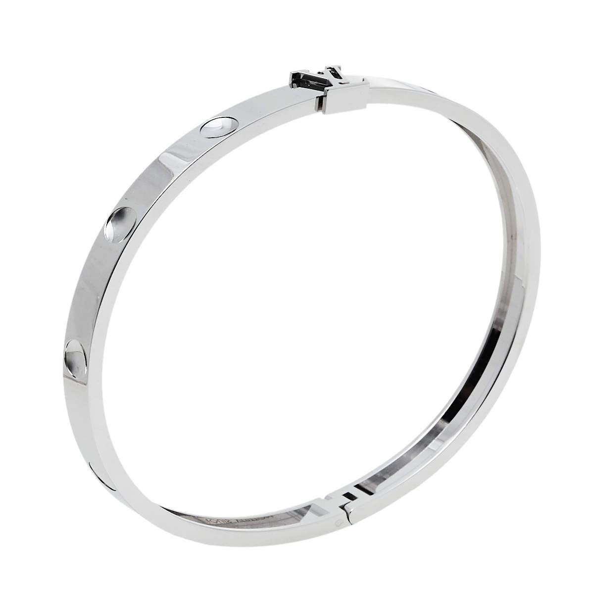 LOUIS VUITTON® Empreinte Bangle, White Gold  Louis vuitton empreinte, Gray  jewelry, Bangles