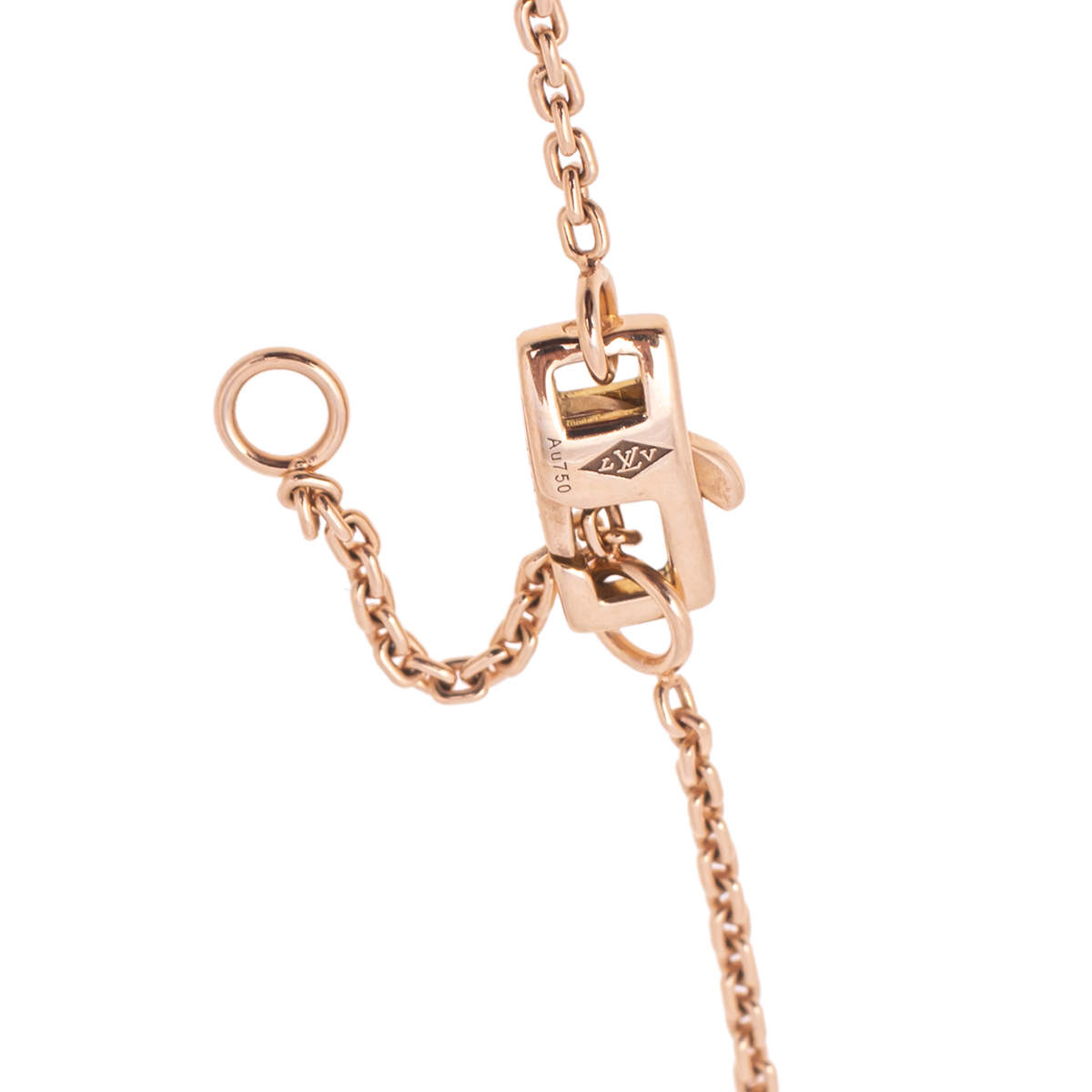 Women's Fashion Louis Vuitton Idylle Blossom 18k Rose Gold Monogram Flower  Pendant Single Diamond Clavicle Chain