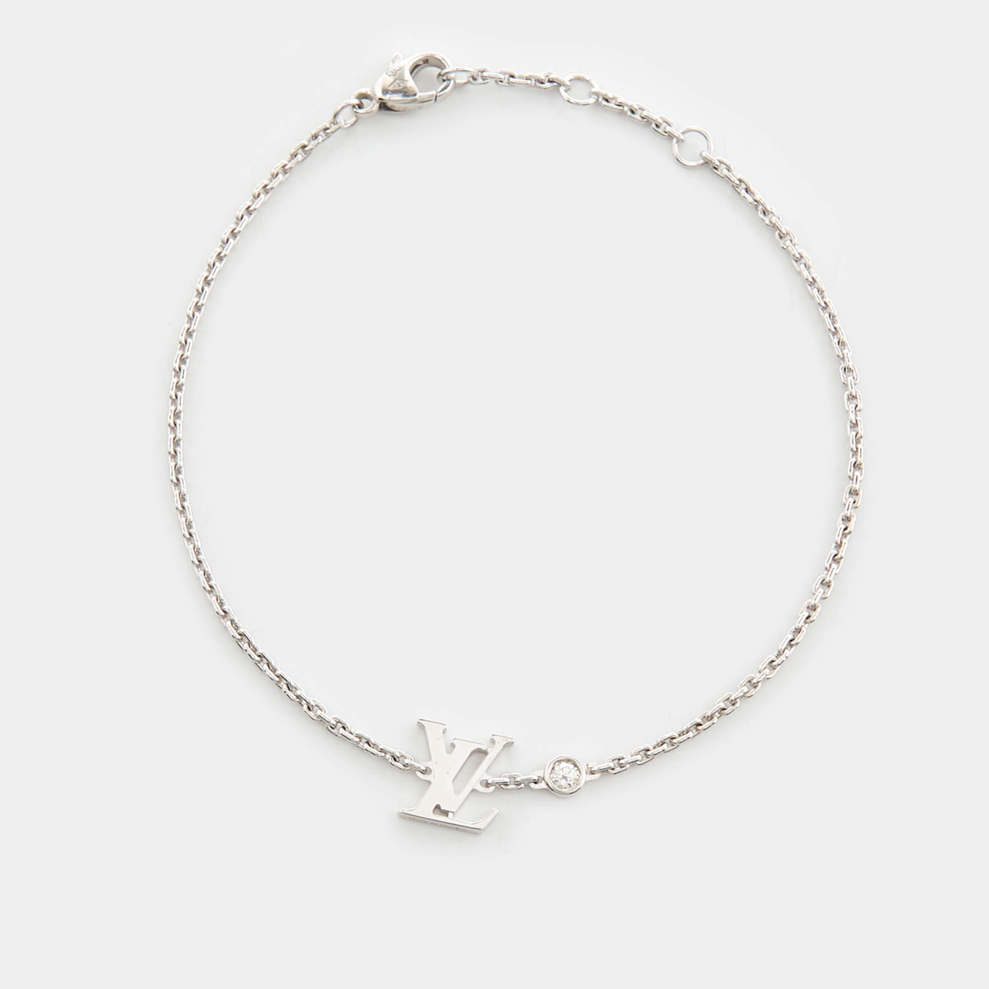 Louis Vuitton Idylle Blossom Diamiond 18k White Gold Bracelet