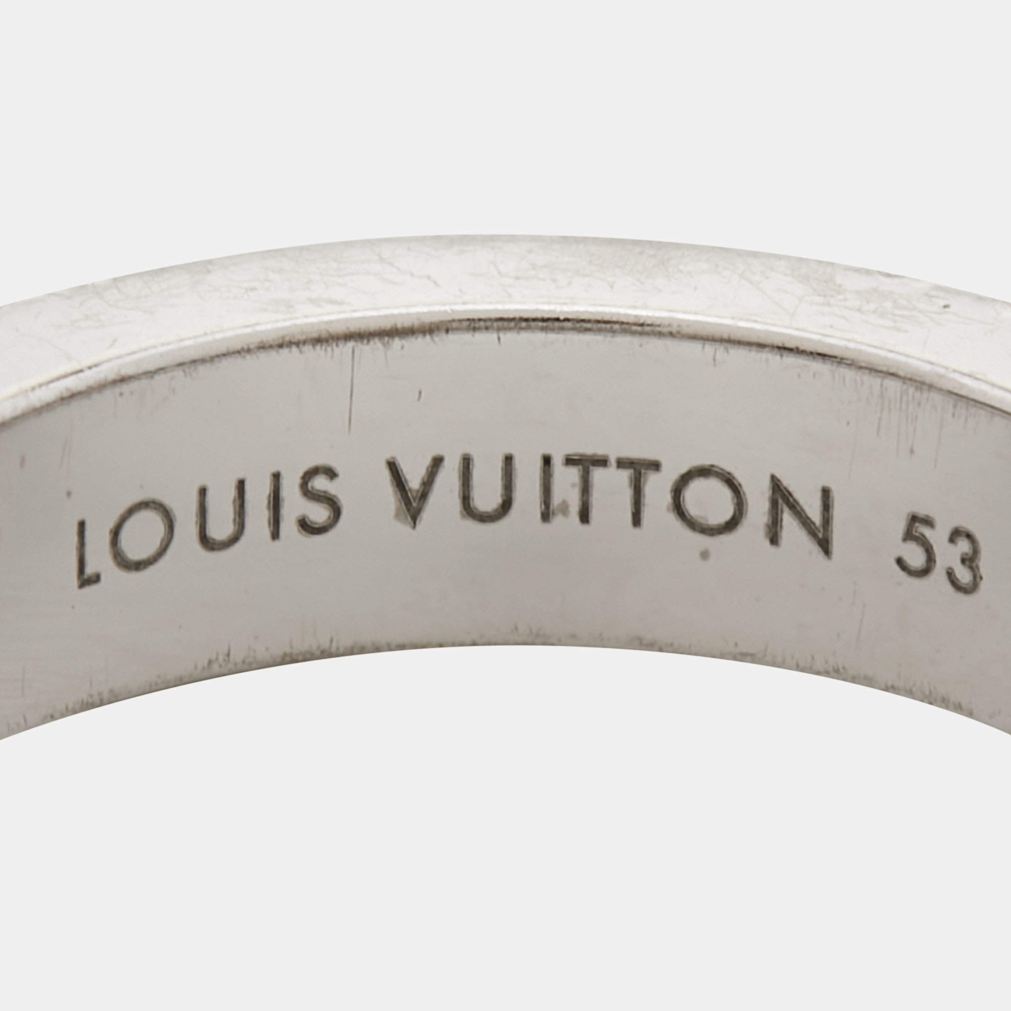 Louis Vuitton Empreinte Diamonds 18k White Gold Small Ring Size 53 Louis  Vuitton