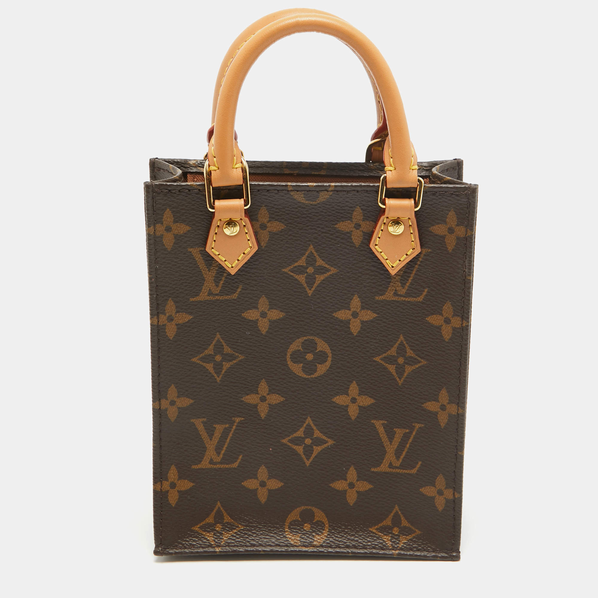 Louis Vuitton Monogram Canvas Petit Sac Plat Bag