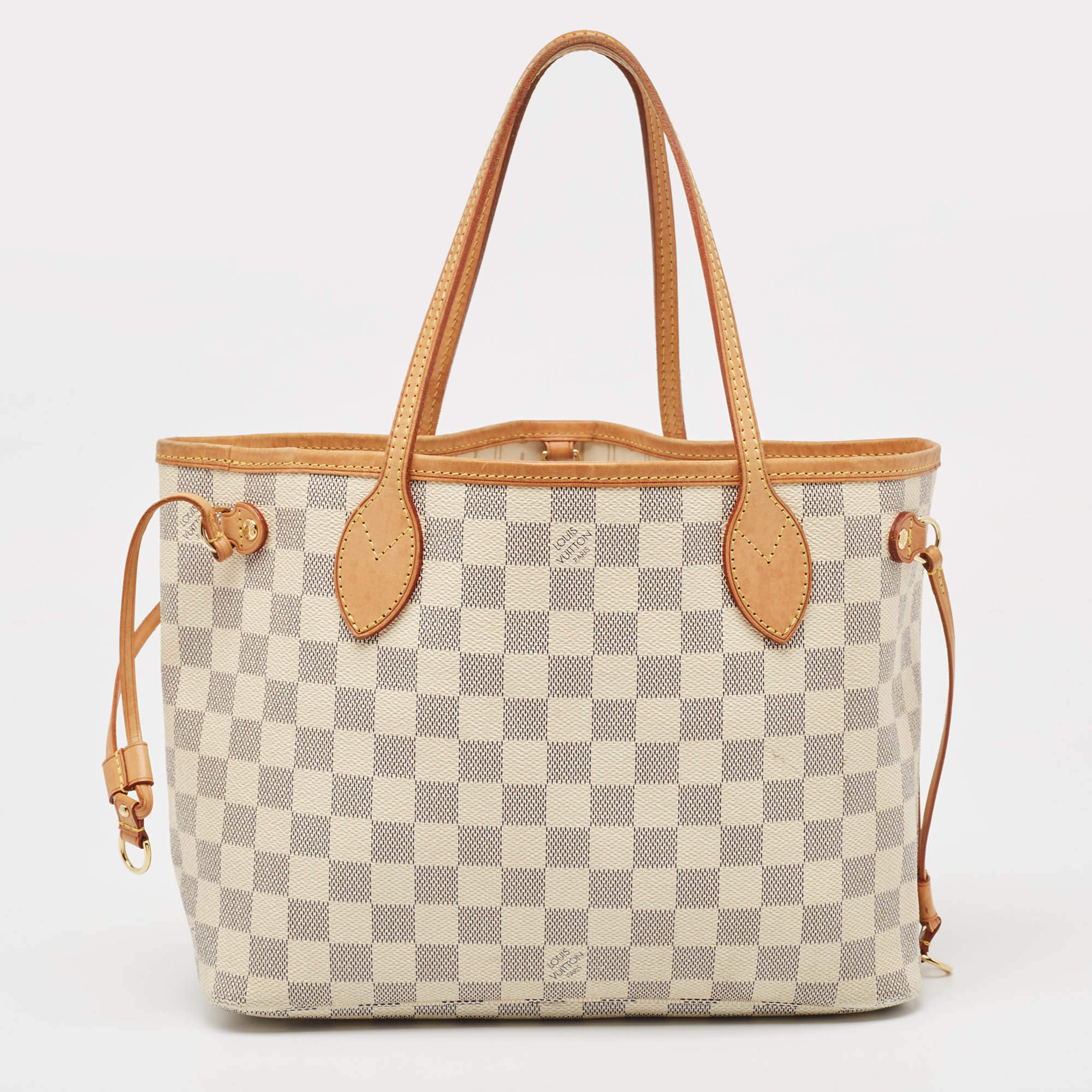 Louis Vuitton Damier Azur Canvas Neverfull PM Bag